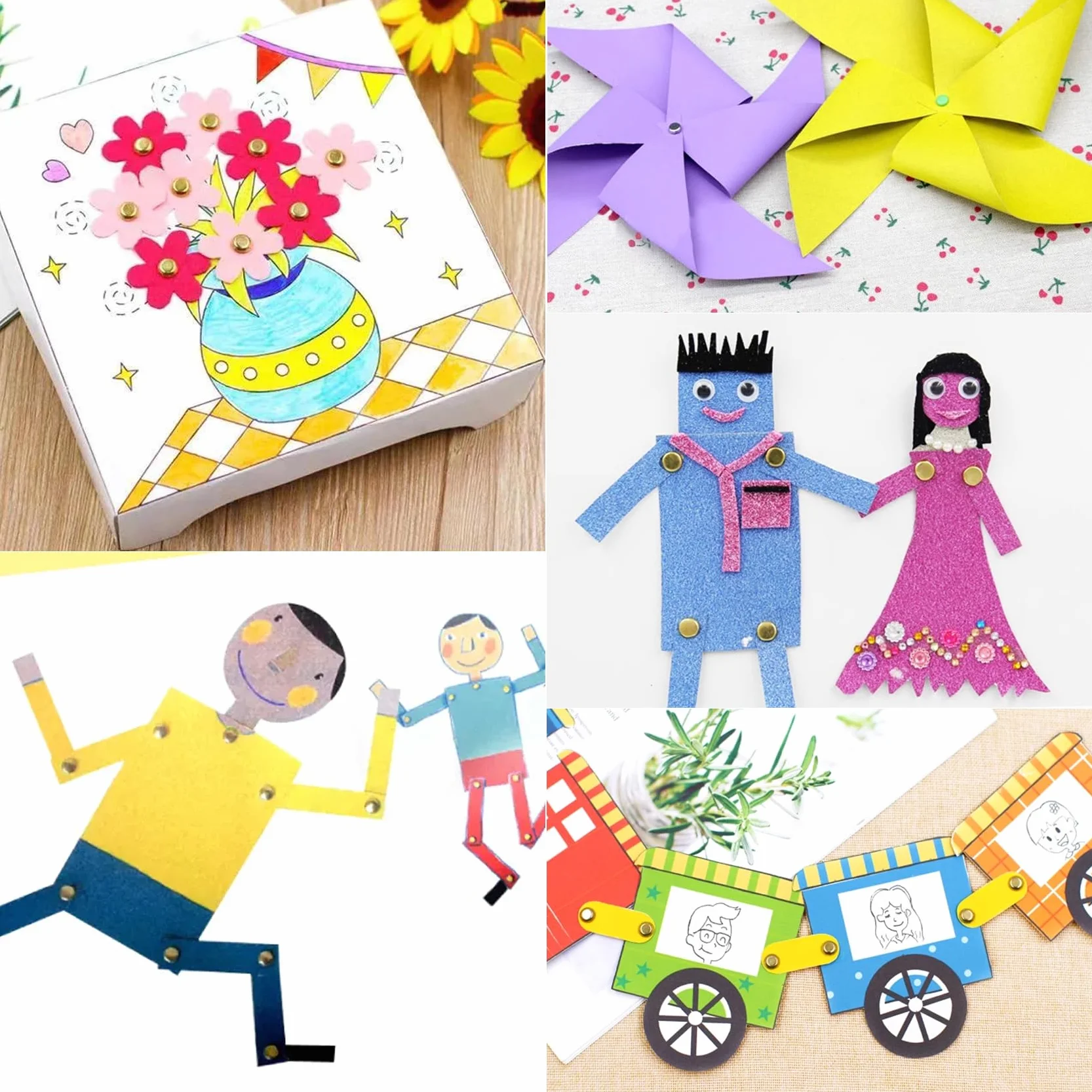 EuTengHao 700Pcs Ottone Elementi di fissaggio Scrapbooking Brads Testa rotonda Ottone placcato Elementi di fissaggio per l'artigianato Arte Artigianato Scuola Progetto Decorativo Scrapbooking