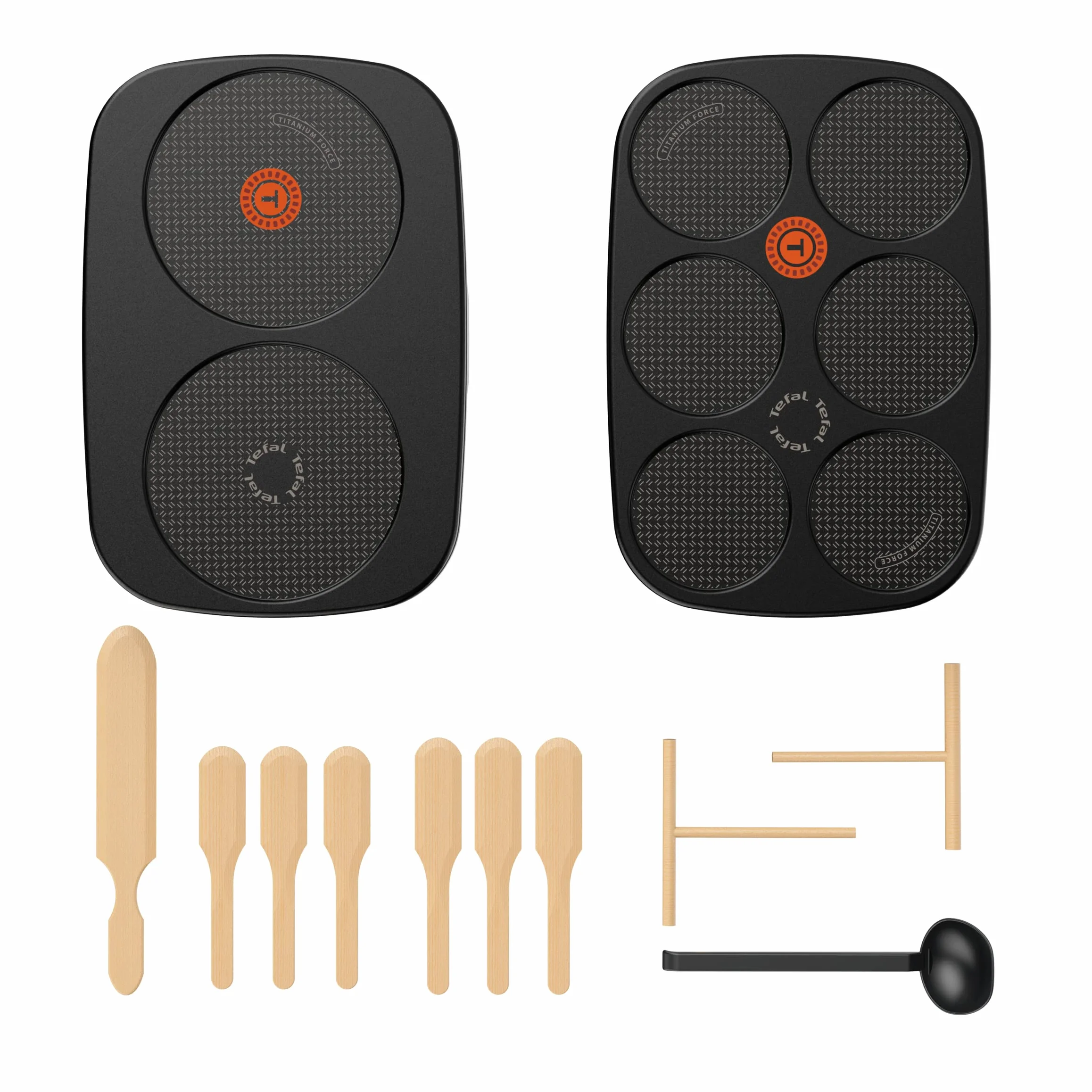 Tefal PY900D12 Gourmet Crepiere Deux plaques amovibles antiadhesives Temperature reglable Crepes Galettes Pancakes