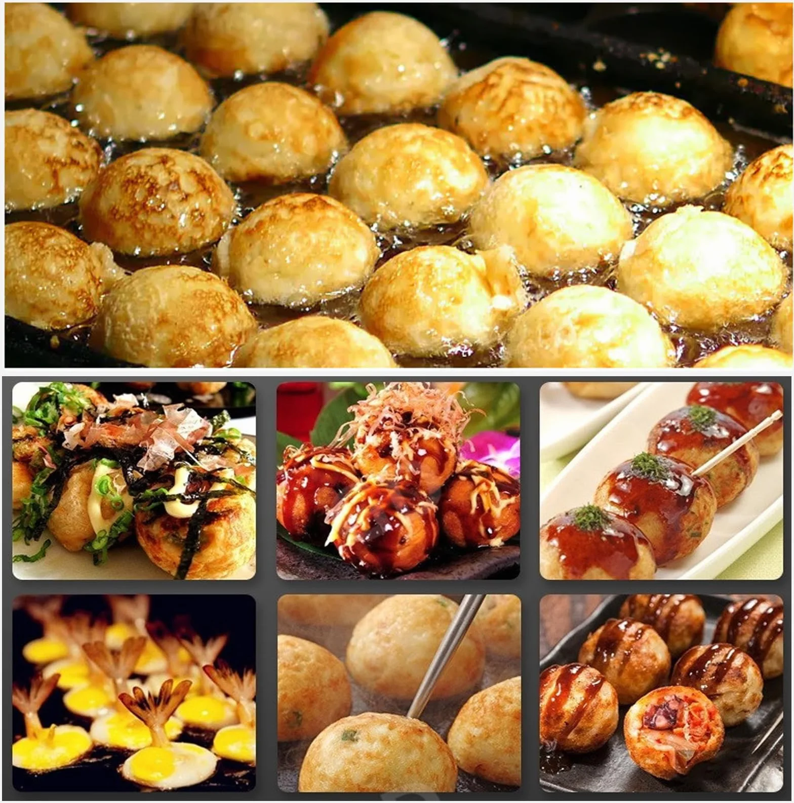 Takoyaki Maker 28 Holes Commercial Octopus Ball Maker with Non Stick Pan Japanese Takoyaki Machine