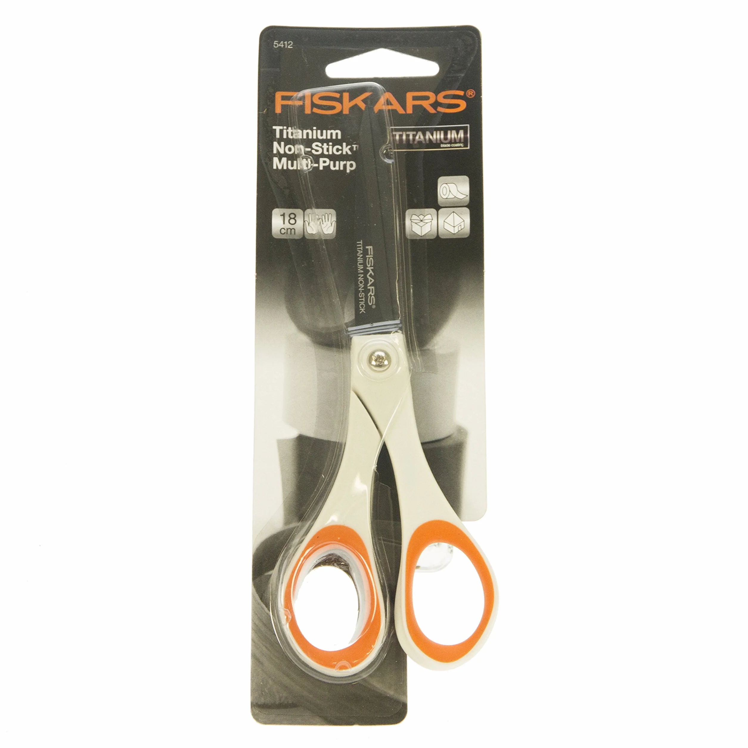 FISKARS Forbici universali antiaderenti 18 cm Lama in acciaio inossidabile Rivestimento in titanio