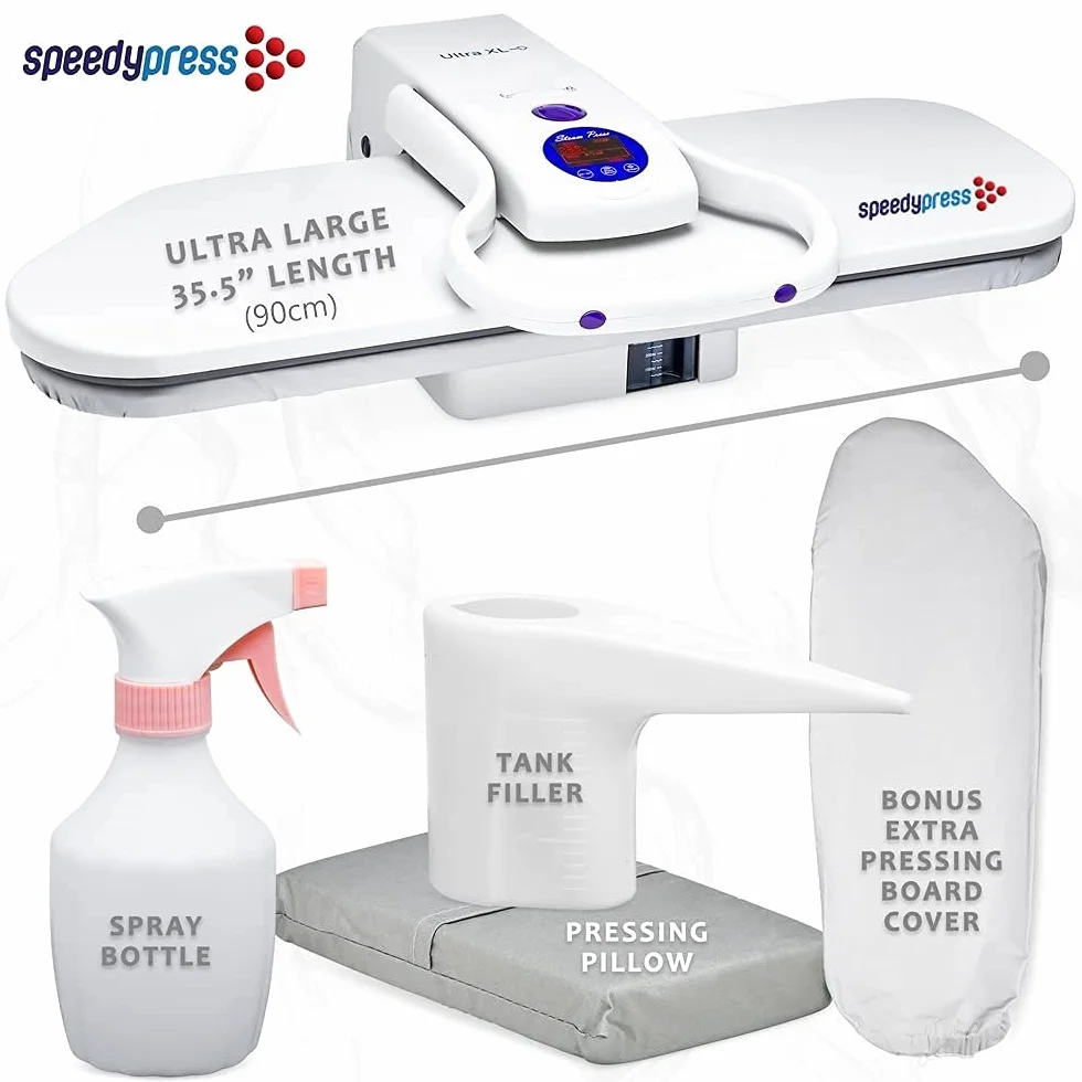 Speedypress - Pressa da stiro a vapore Ultra XL, 90 cm x 31 cm, 2.200 Watt
