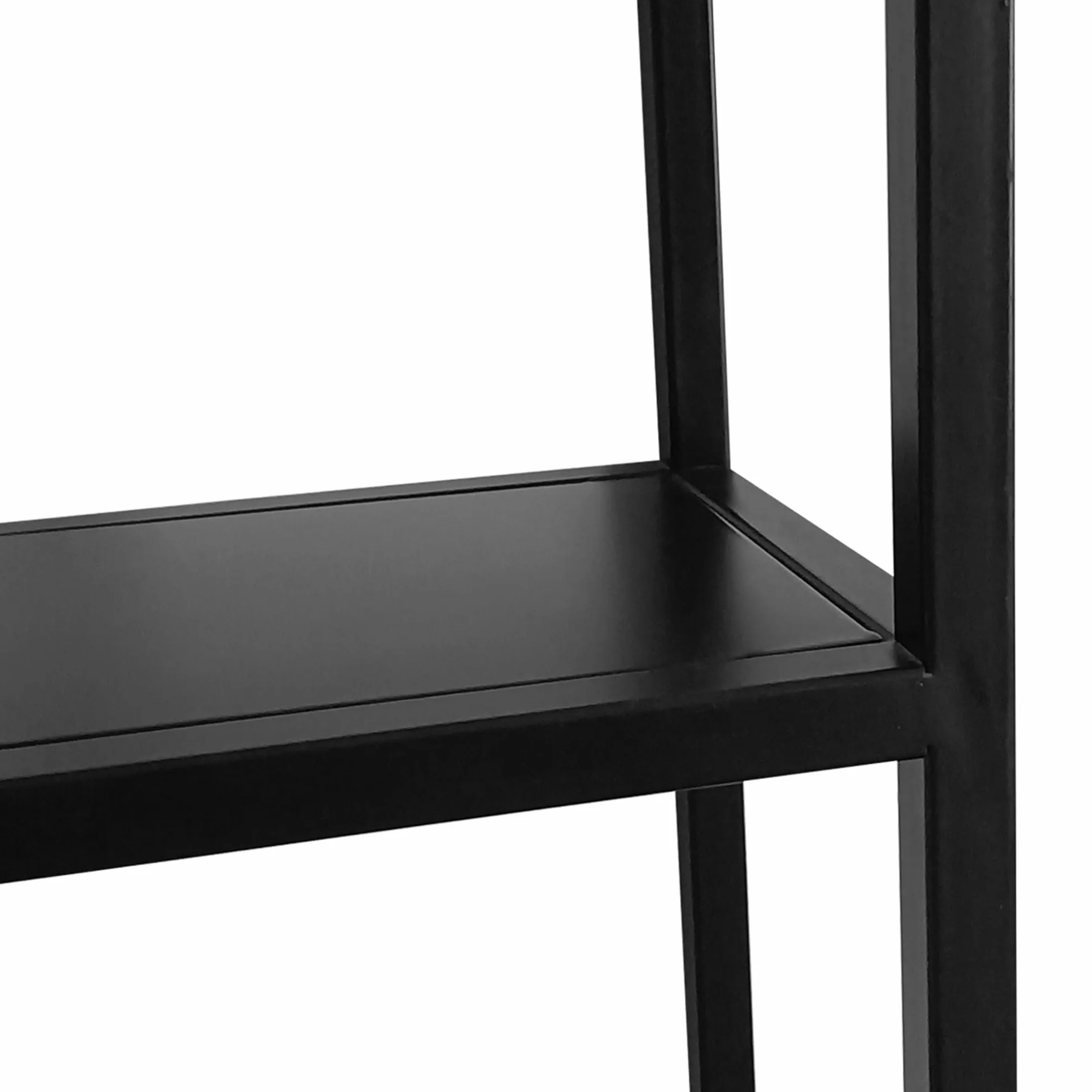 [en.casa] Scaffale da Parete con Scomparti Aperti Scaffale Pensile in Acciaio Mensola da Muro Libreria da Parete Stile Industriale 90 x 120 x 18 cm - Nero, opaco