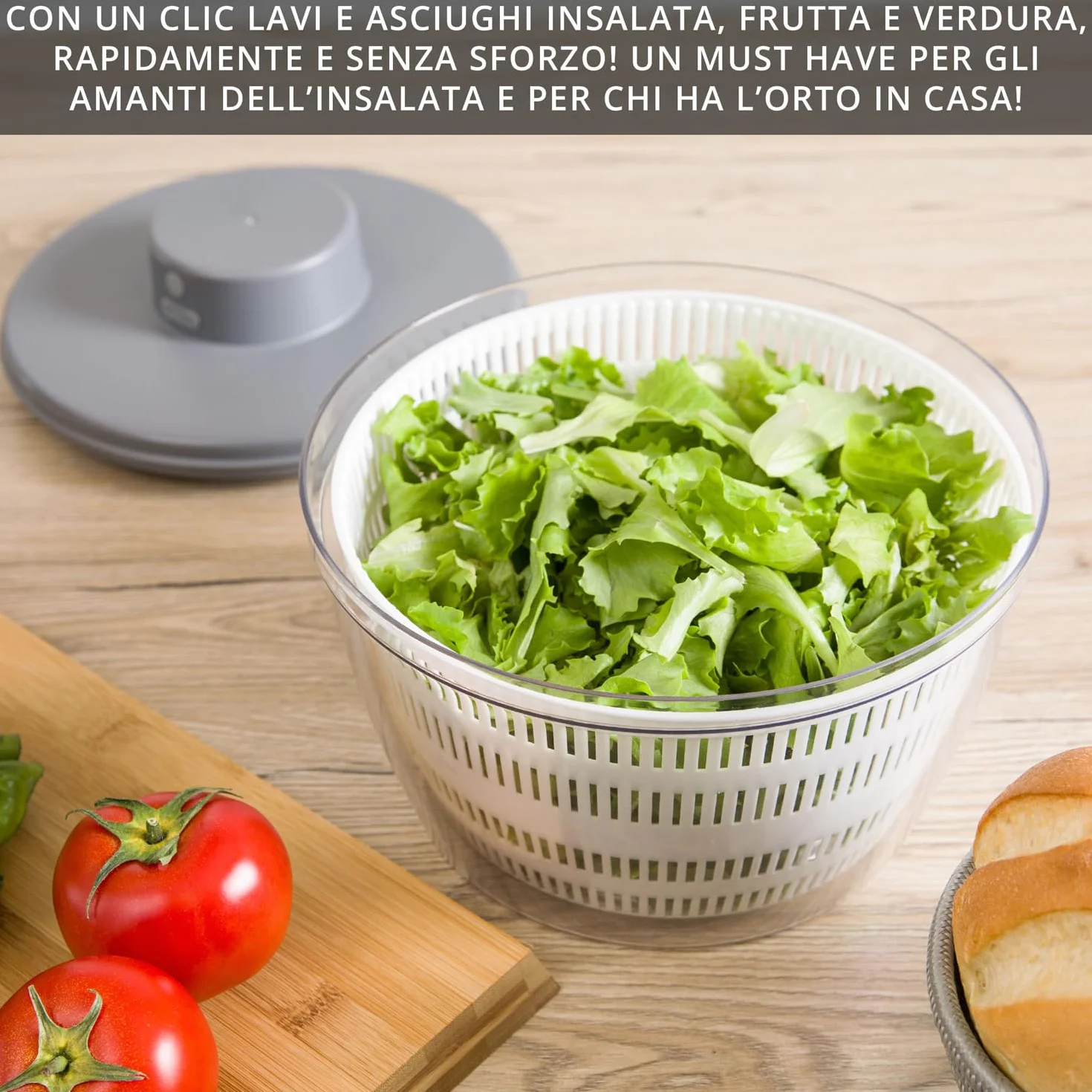 Scarico elettrico per insalata
