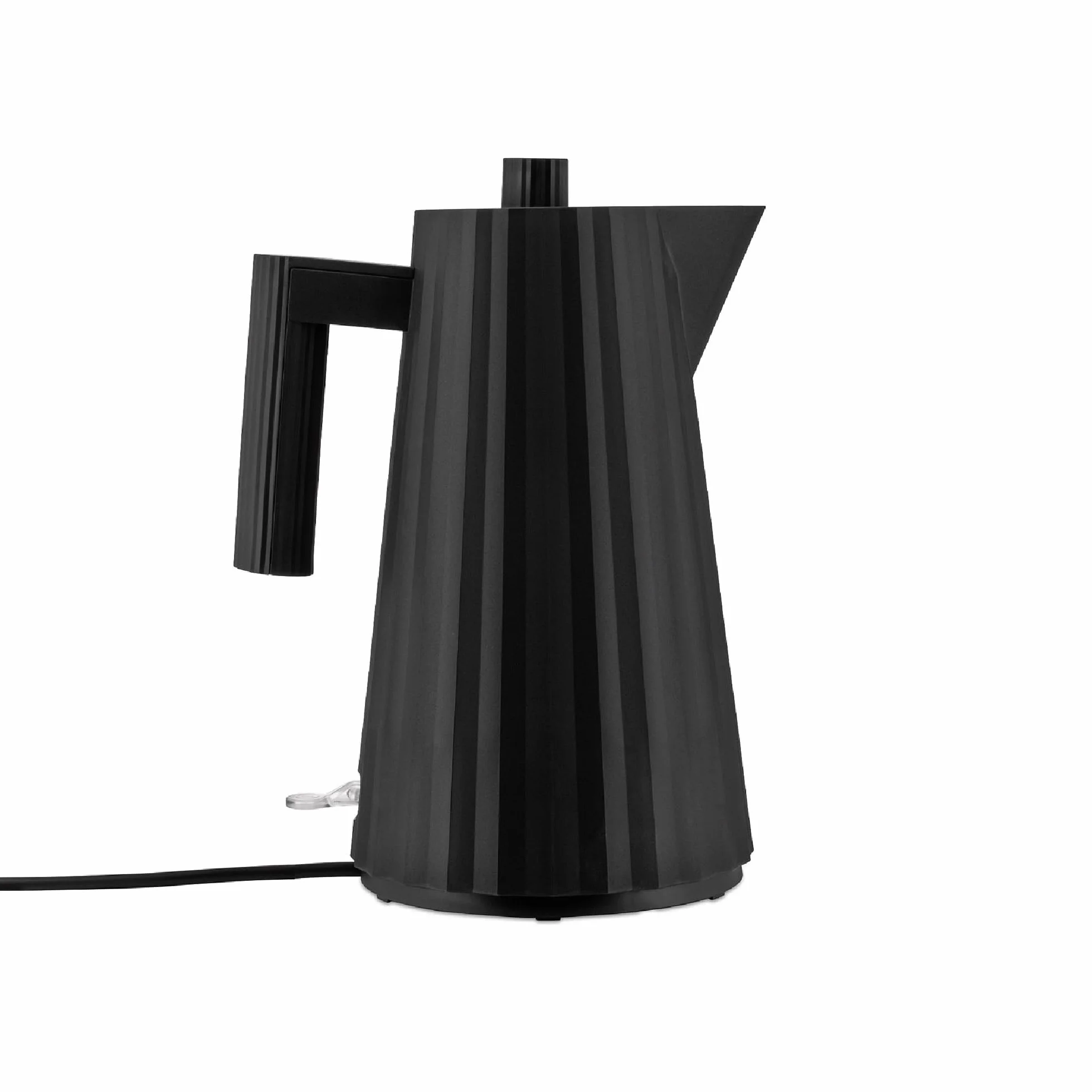 Alessi Plissé MDL06 B - Bollitore Elettrico di Design, in Resina Termoplastica, Presa Europea 2400W, 170cl, Nero