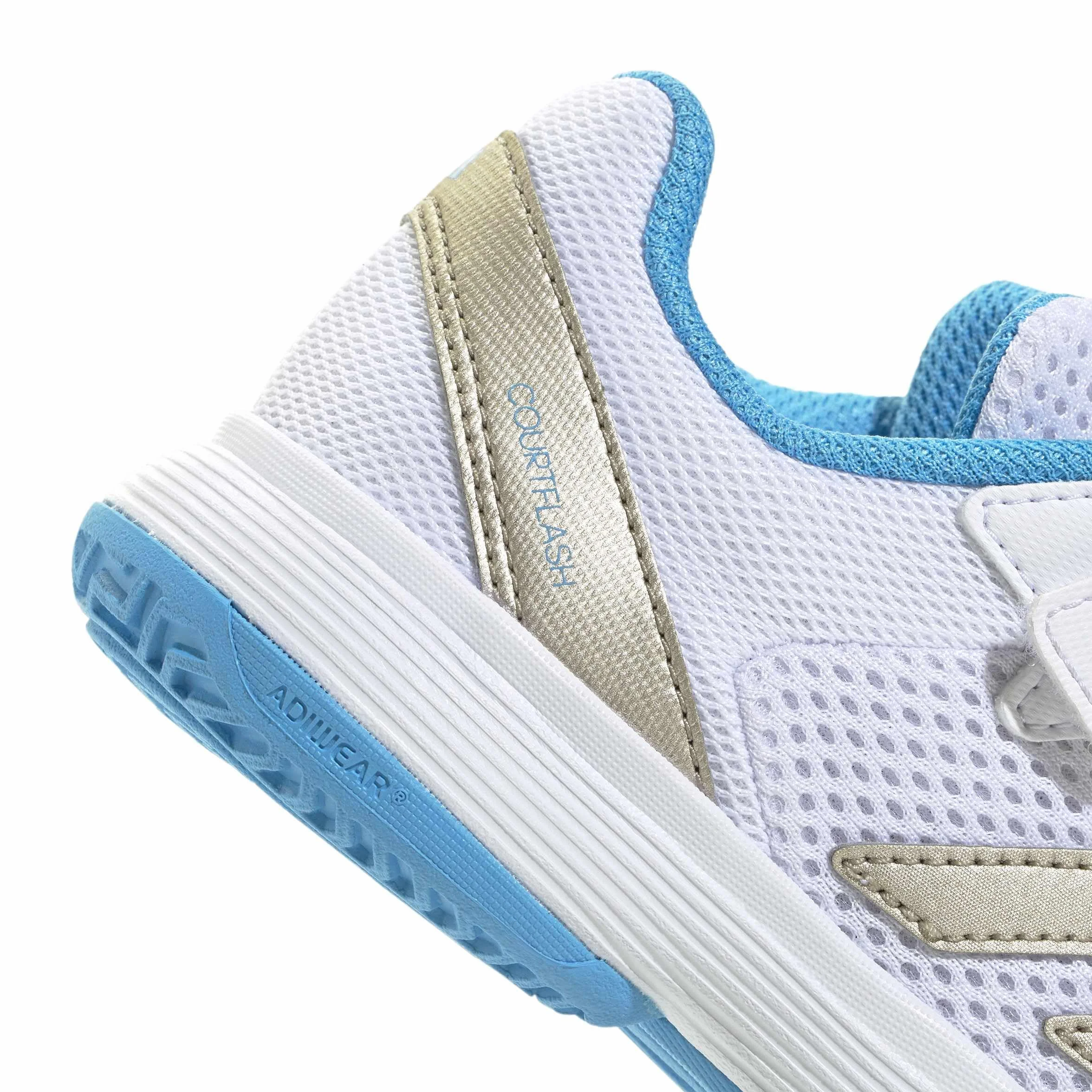 adidas Courtflash Hook-And-Loop Kids Tennis Shoes