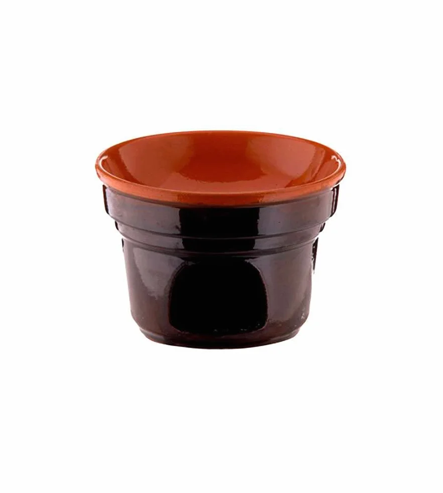Fornellino terracotta Coli' Bagna Cauda bruna cm.14 [COLI]