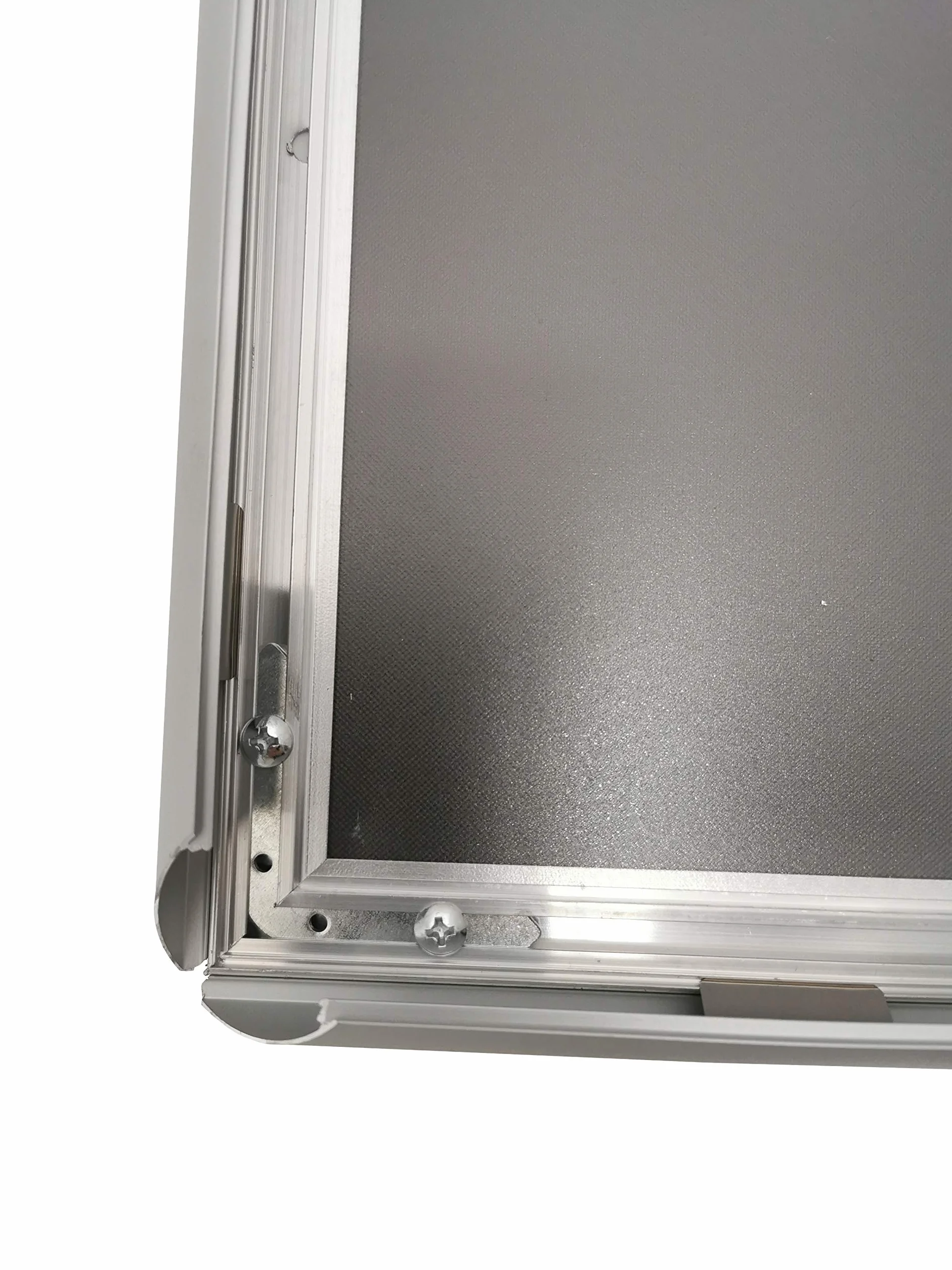 DisplayLager - Cornice a Scatto (Rondo) da 25 mm, Profilo in Alluminio Argento Disco di Protezione antiriflesso e Materiale di Fissaggio (A3)