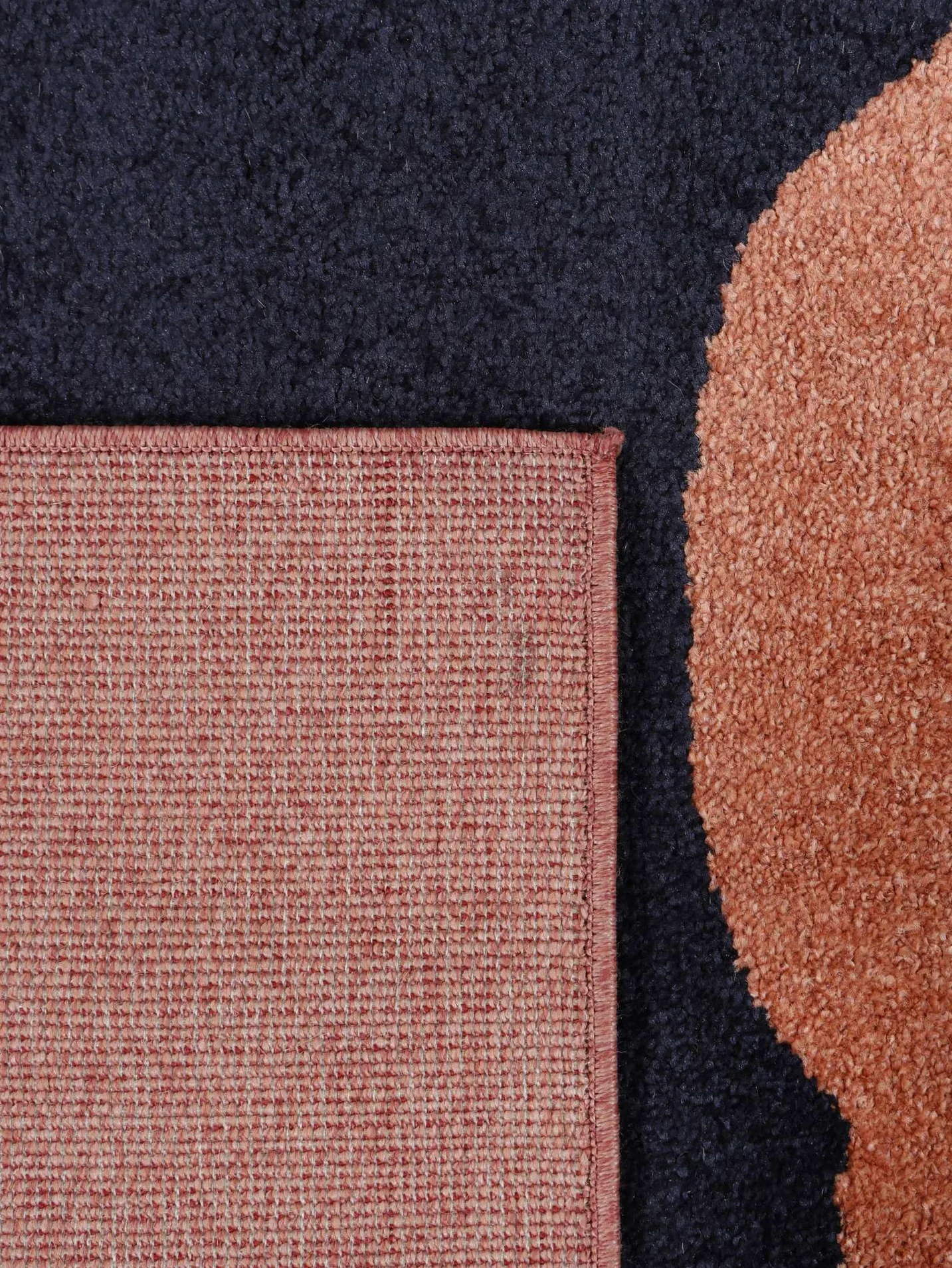 RugVista Big Sur, Tappeto, Moderni, 240 x 300 cm, Rettangolare, Pelo medio, Lavabile solo a secco, oeko_tex_100, Terracotta/Navy