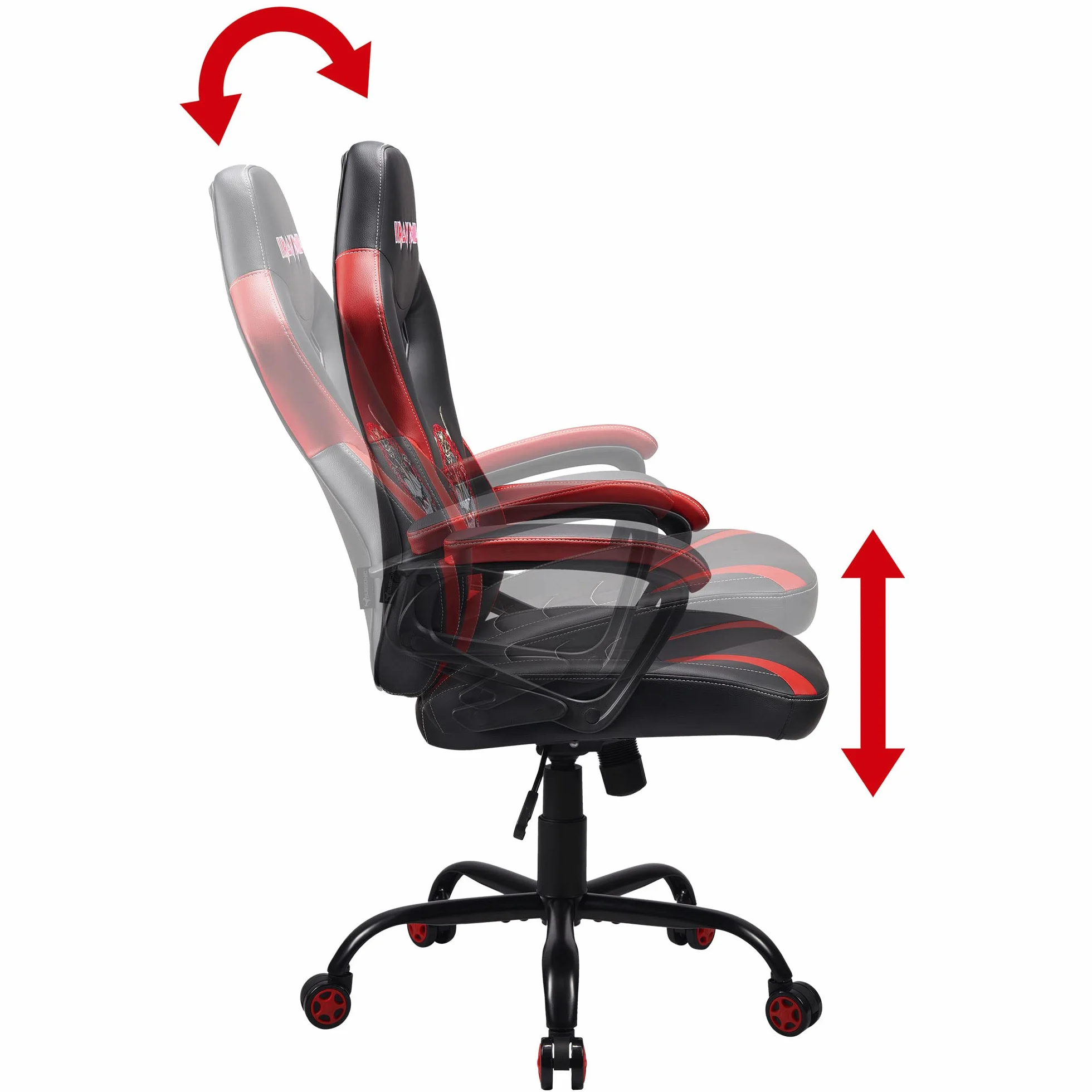 SUBSONIC Iron Maiden - Sedia da gaming/Poltrona da ufficio ergonomica dimensione S/M