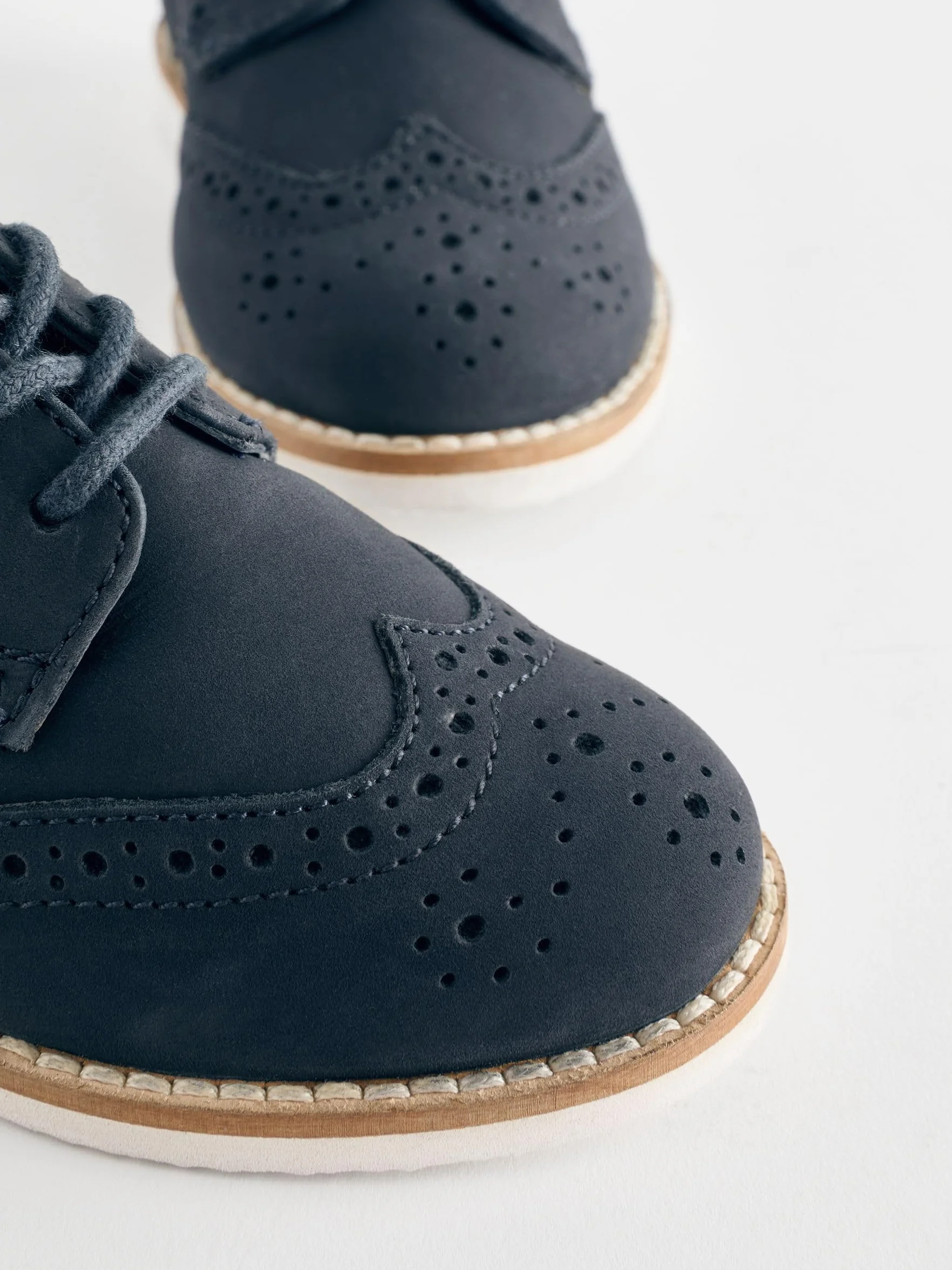 NEXT Ragazzo Scarpe Brogue Eleganti in Pelle