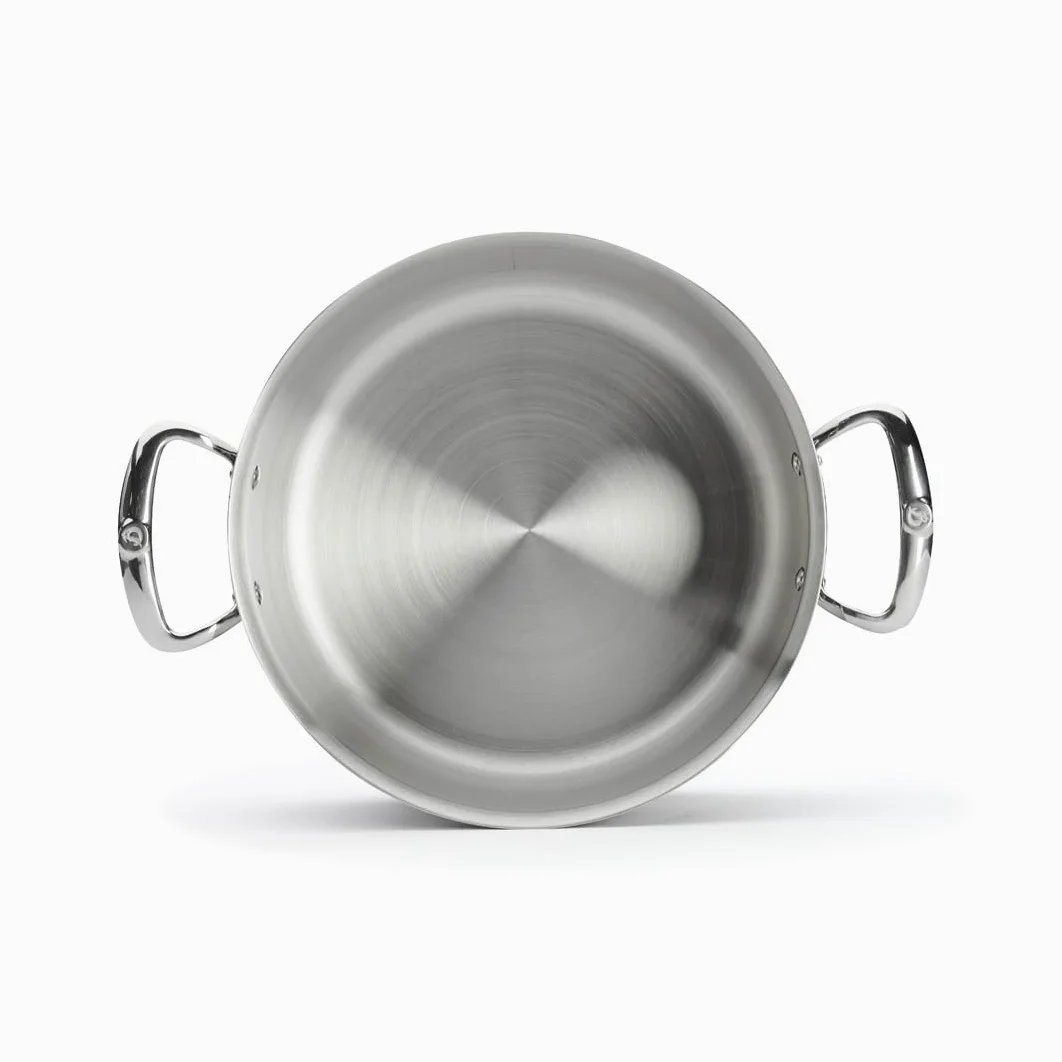 De Buyer - Casseruola bassa con coperchio 28 cm
