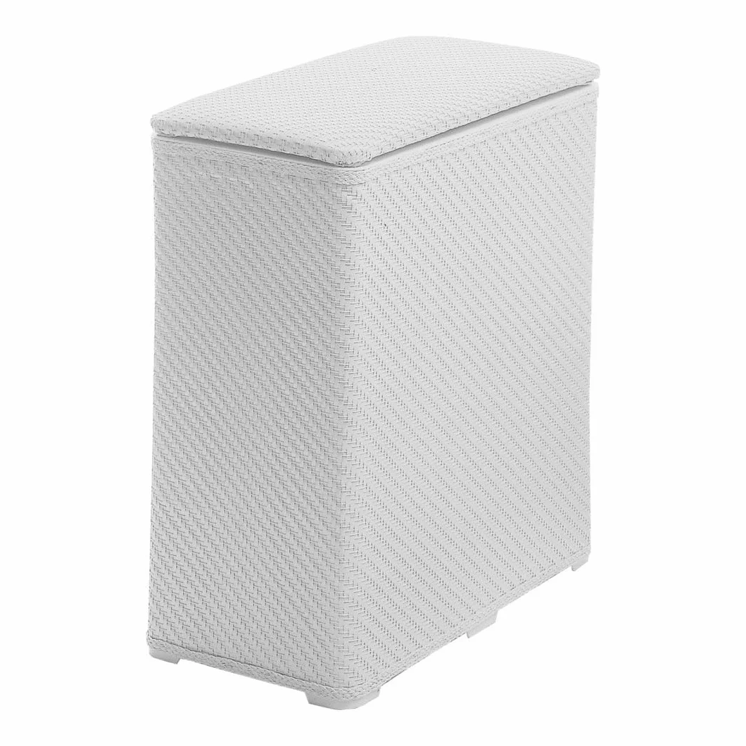 Cesto Portabiancheria Bianco Kiamami Valentina Bagno Robinia