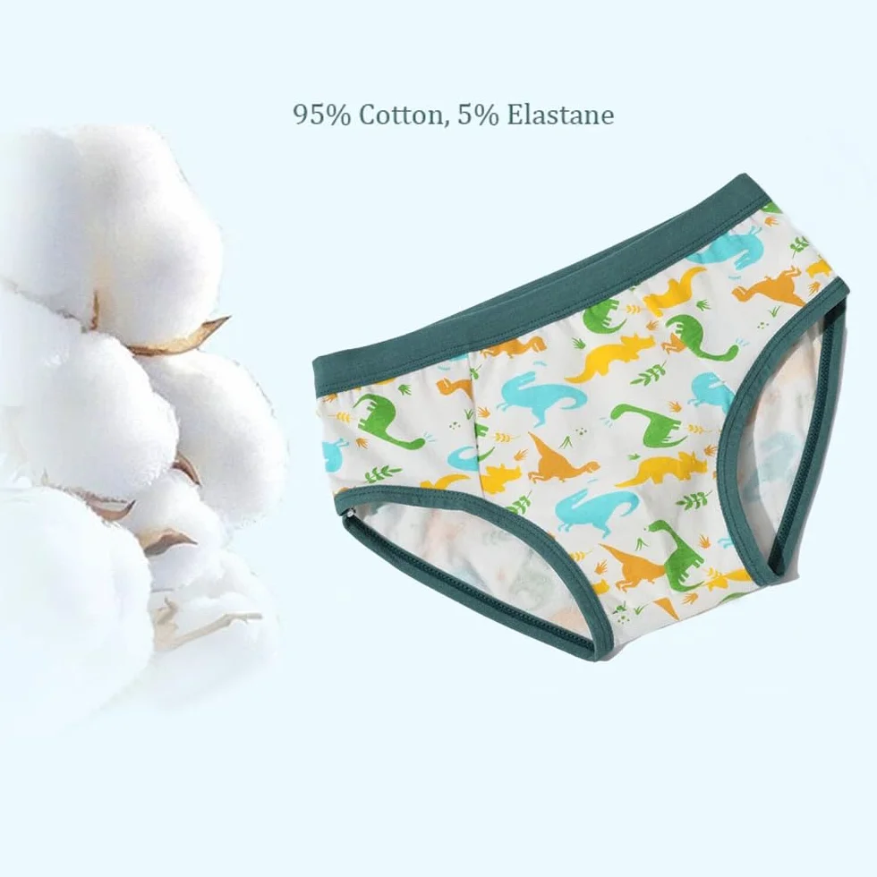 Slip Bambino Intimo Cotone 3-11 Anni Confezione da 8 FedMois