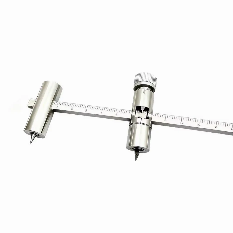 Taglierina A Compasso Manuale, Taglierina Circolare Di Precisione In Acciaio Inox, Lunghezza Asta 30 Cm, Diametro Di Taglio 5-60 Cm, Taglierina Circolare Rotante A Compasso