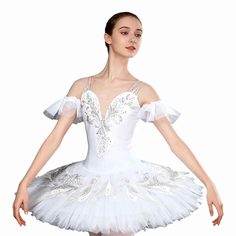 Abito tutù Balletto Bianco Completo Ballo Lago dei Cigni Donna Adulto