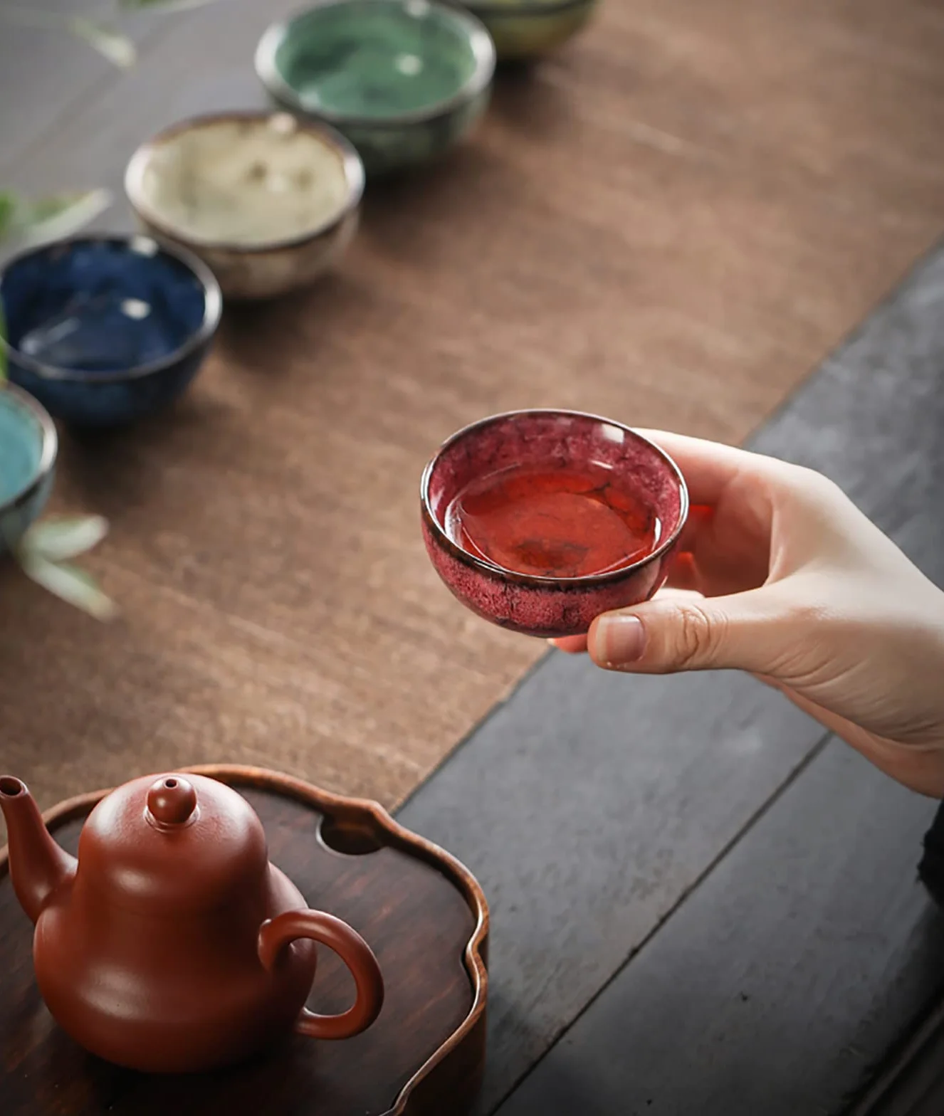 Kung Fu Ceramika Zestaw do Herbaty 5-częściowy, Tazza Styl Japoński, Yerba Mate, 100 ml