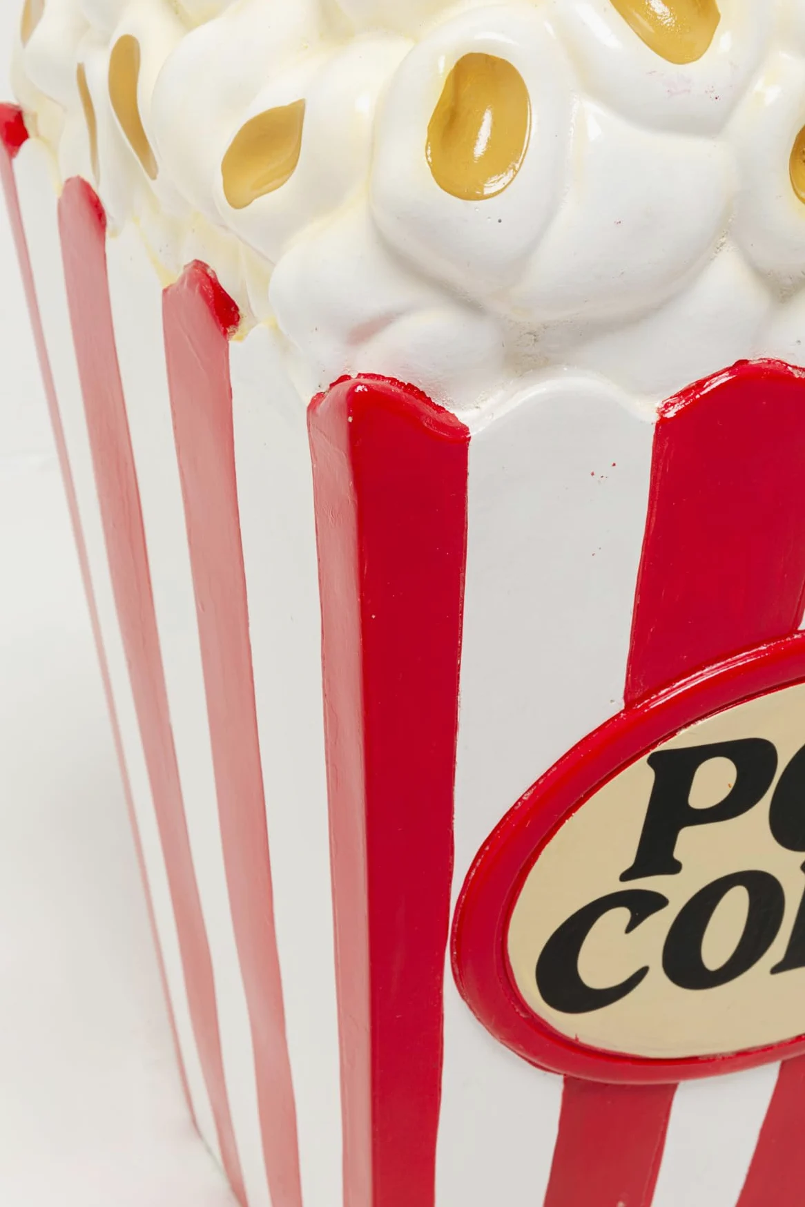 Kare Design Pouf Popcorn, 30x30 cm (H 47 cm), in polyresina dipinta a mano, look giocoso e moderno, soggiorno, cameretta, portata max 110 kg