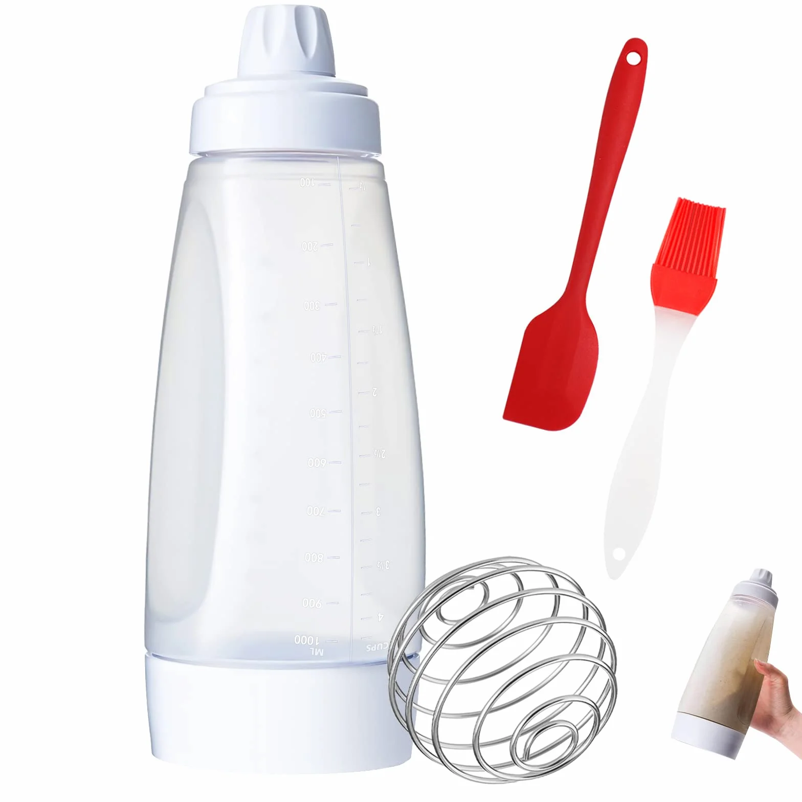Distributore di pasta in silicone, per pancake, crepes e cialde Uvm