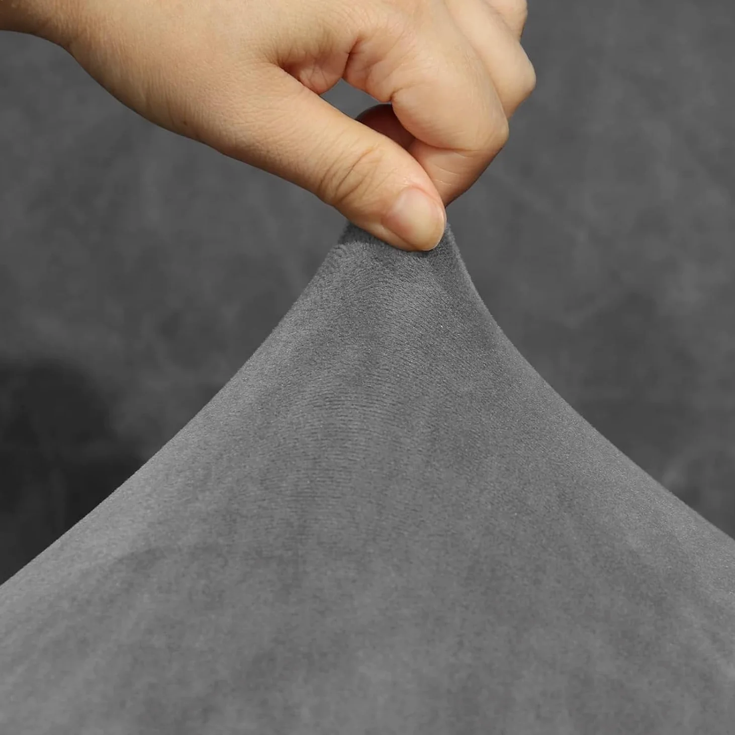 Fodera universale in velluto per sedia da ufficio con braccioli, morbida, elastica, lavabile in lavatrice, colore bianco e crema, di medie dimensioni (confezione da 2 verde) per una protezione