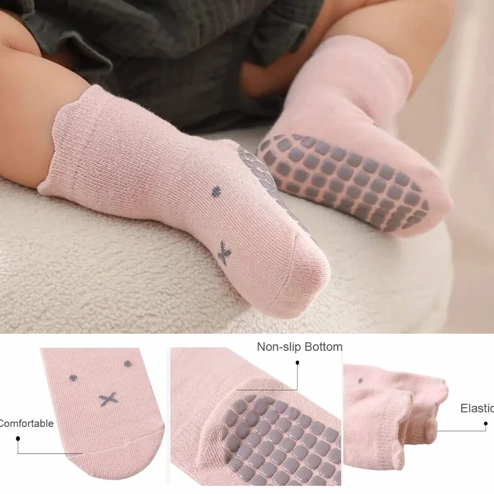 Calzini antiscivolo in cotone bimbi bambini motivi animali