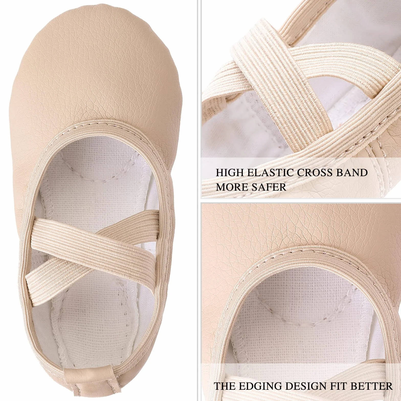 Scarpe da Ballo Classica in Pelle Ballerine per Donne