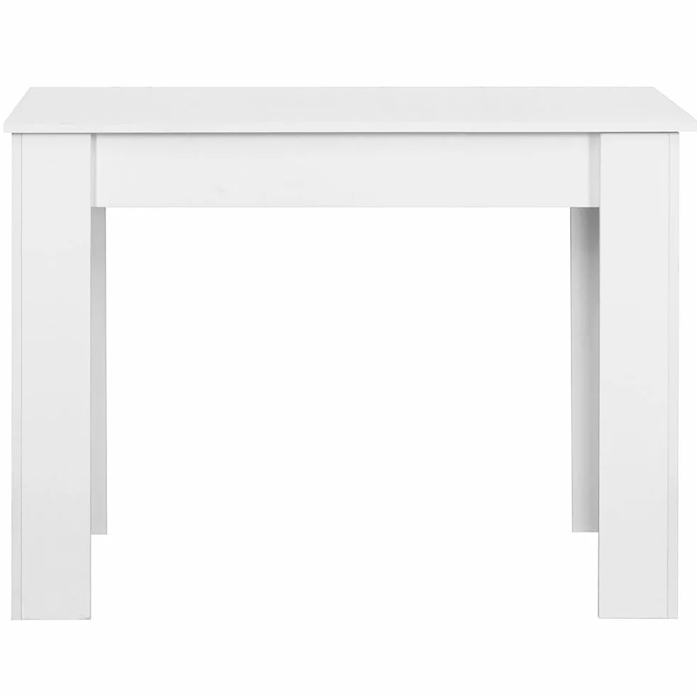 Shally Dogan Tavolo Allungabile Sala da pranzo Bianco da 110 x 70 cm a 150 x 70 cm, Design Moderno, Estensibile Salvaspazio, Ideale per Sala Pranzo, Soggiorno, Cucina, Arredamento Interno, (Bianco)