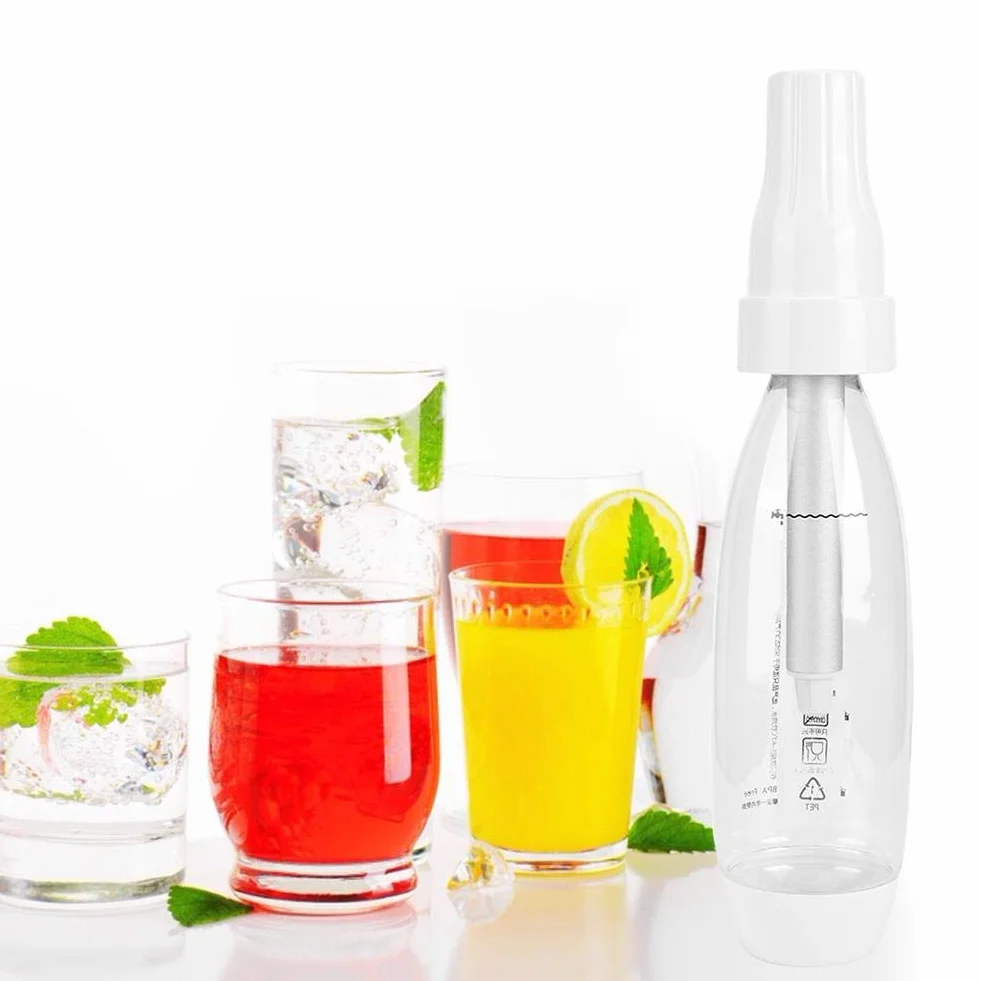 Macchina per acqua frizzante 1000ML, macchina per la soda della bolla della maniglia portatile distributore di bevande gassate fatte in casa