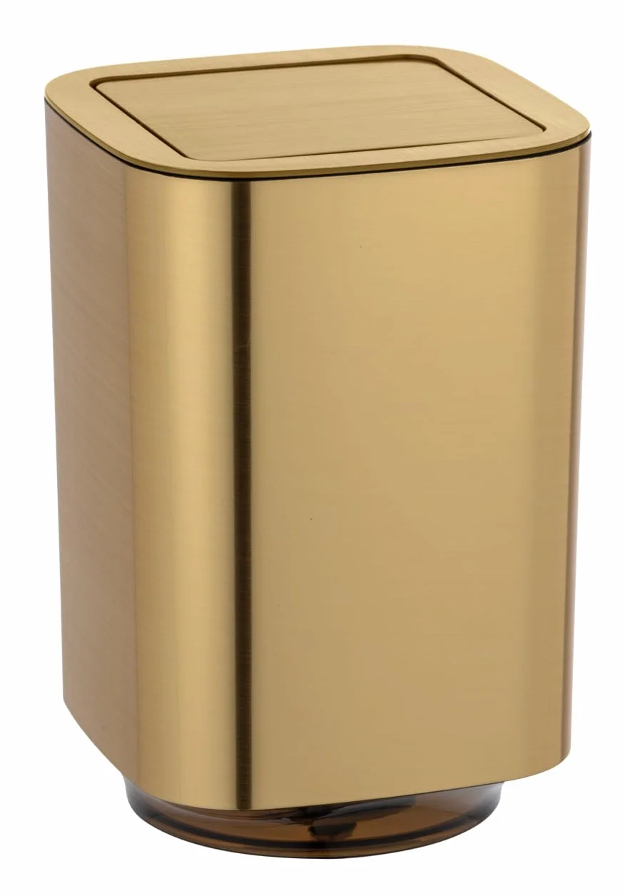 WENKO Capacità 5.5 l Plastica 17.2 x 25.5 x 17.2 cm Dorato