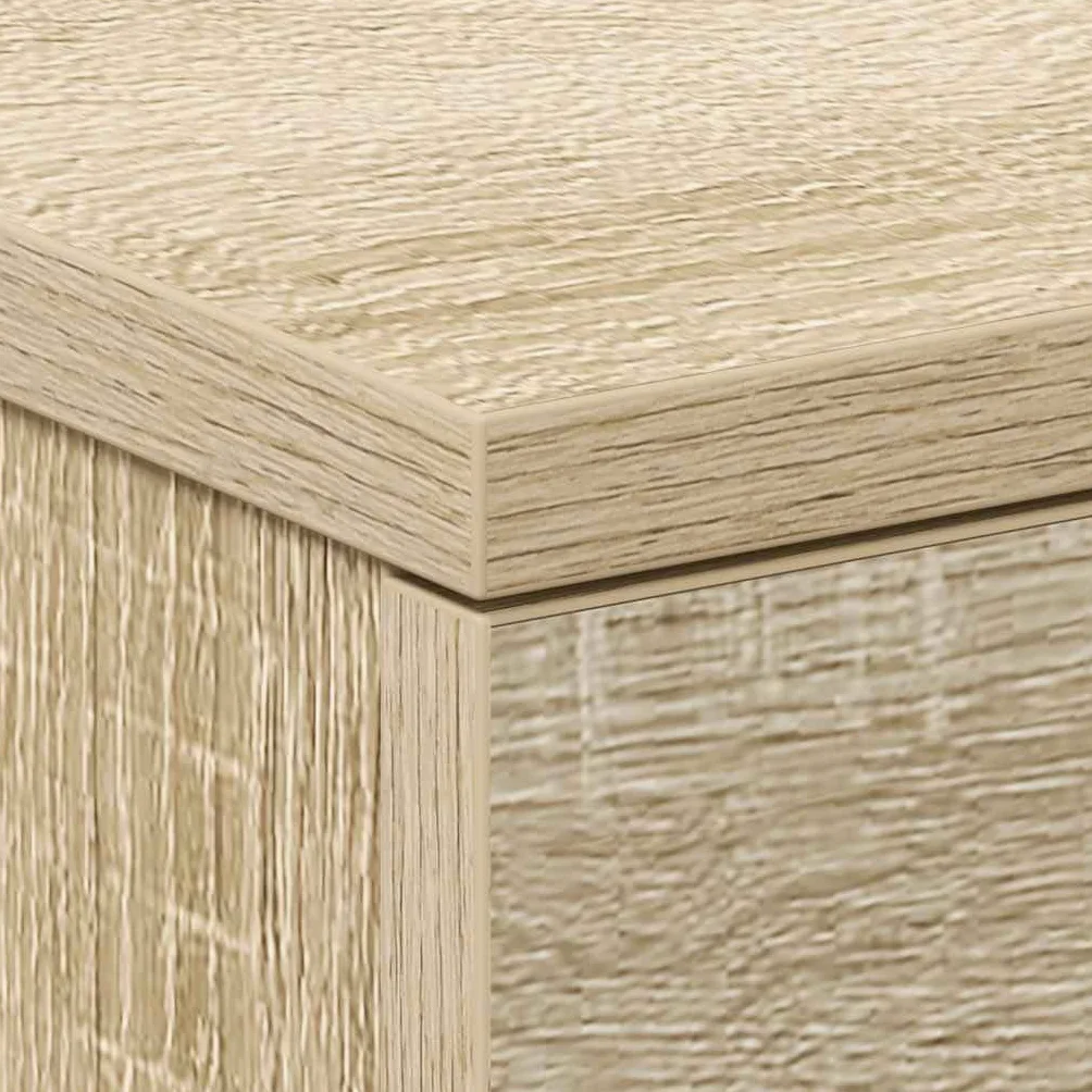 vidaXL 2X Comodini Moderni Eleganti Robusti con Cassetti Portaoggetti Armadietto Comò Cassettiera Versatile Rovere Sonoma 38x35x56 cm in Truciolato
