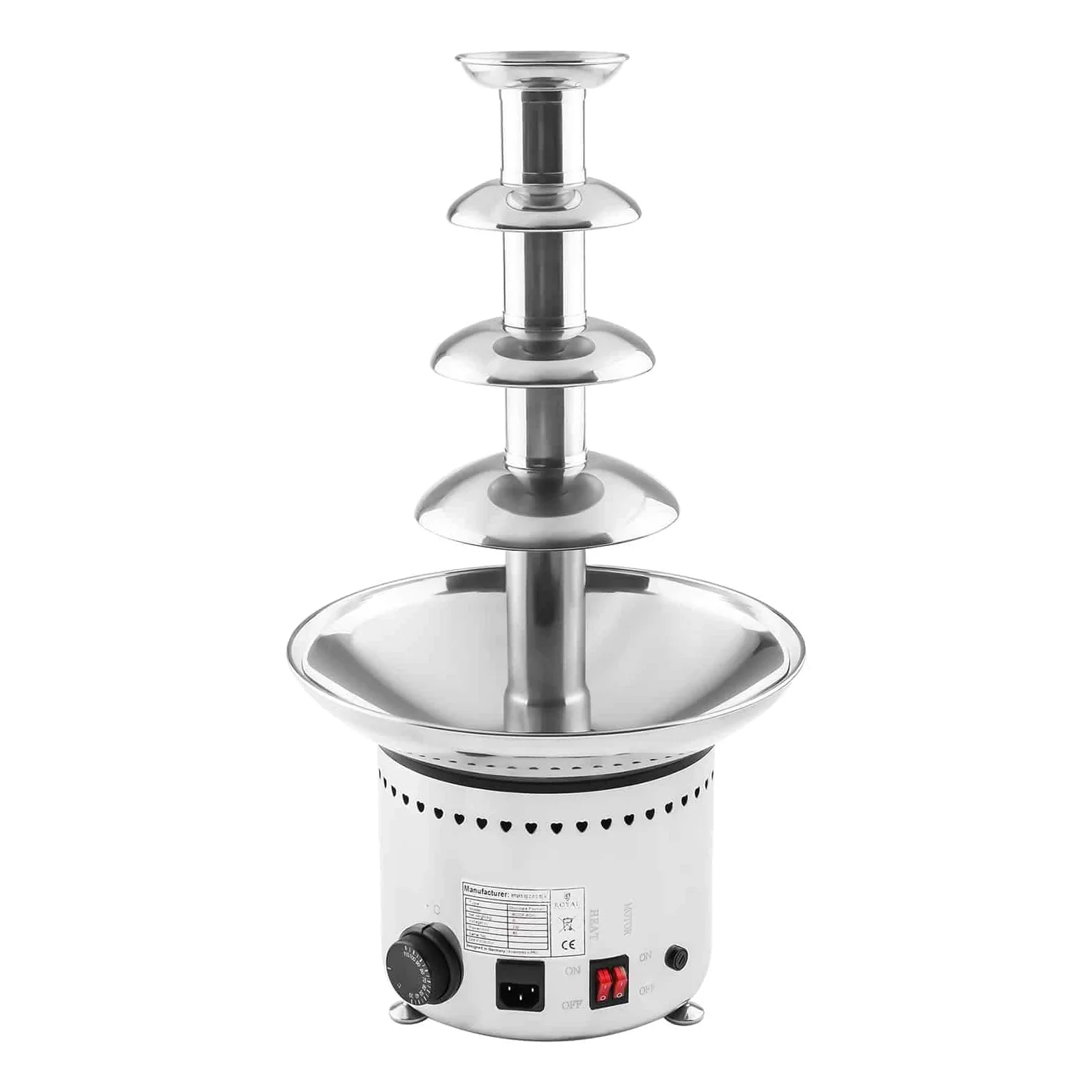 Royal Catering - RCCF-230W - Fontana di cioccolato - 4 livelli
