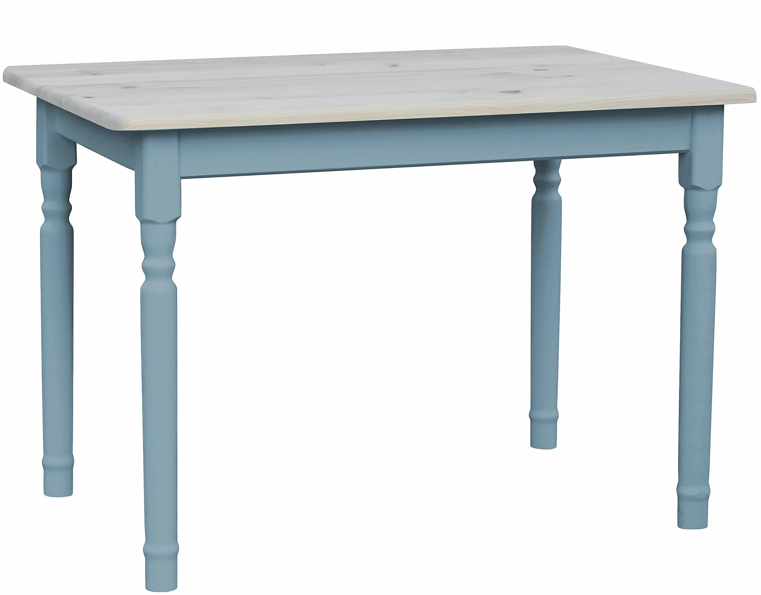 k koma Tavolo da pranzo Blau in legno massiccio di faggio in stile rustico - NUOVO (70 x 120 cm)