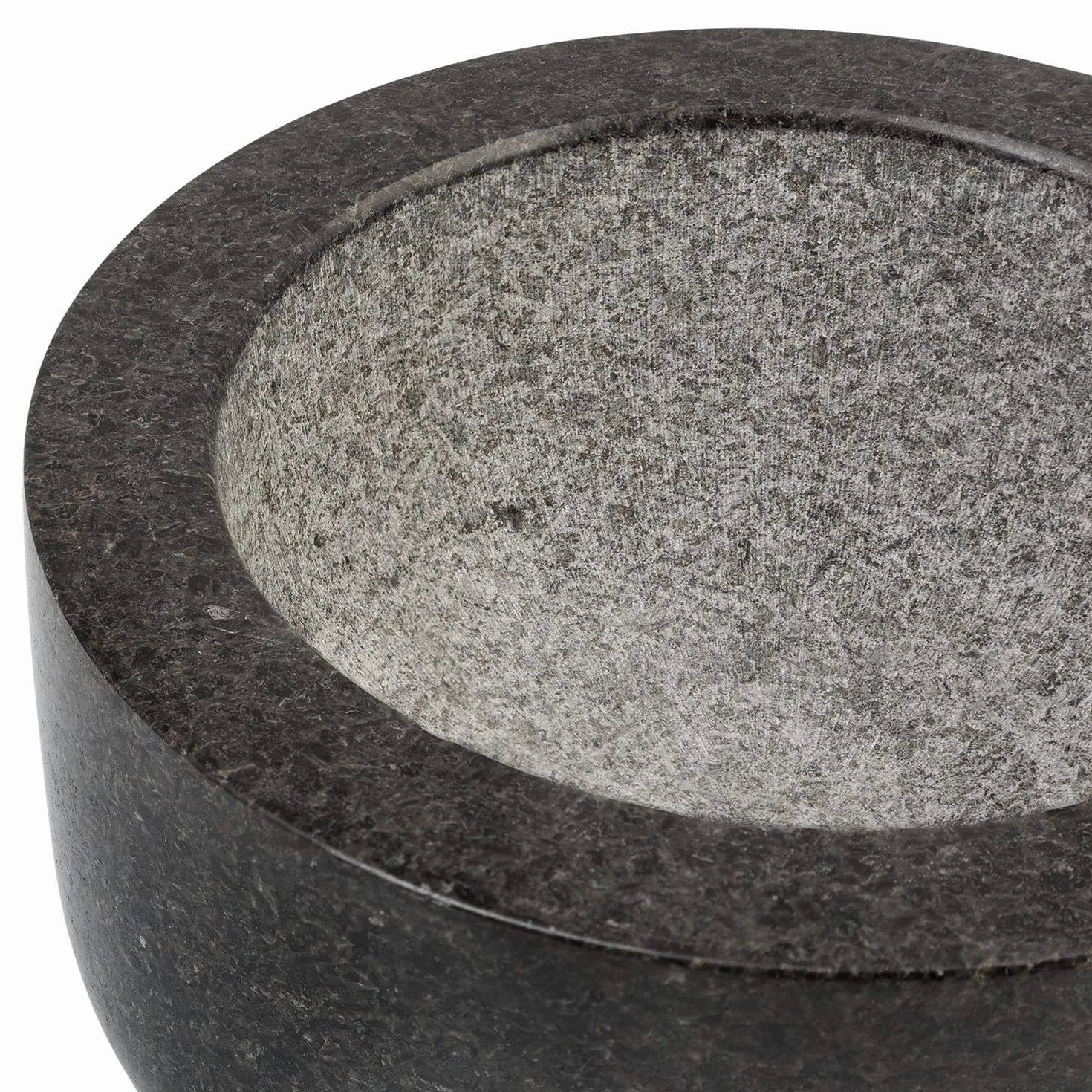 Smart-Planet Mortaio di alta qualità con pestello in granito – Pratico mortaio di pietra massiccio Ø 8,5 cm per spezie pesto erbe – lucido e facile da pulire