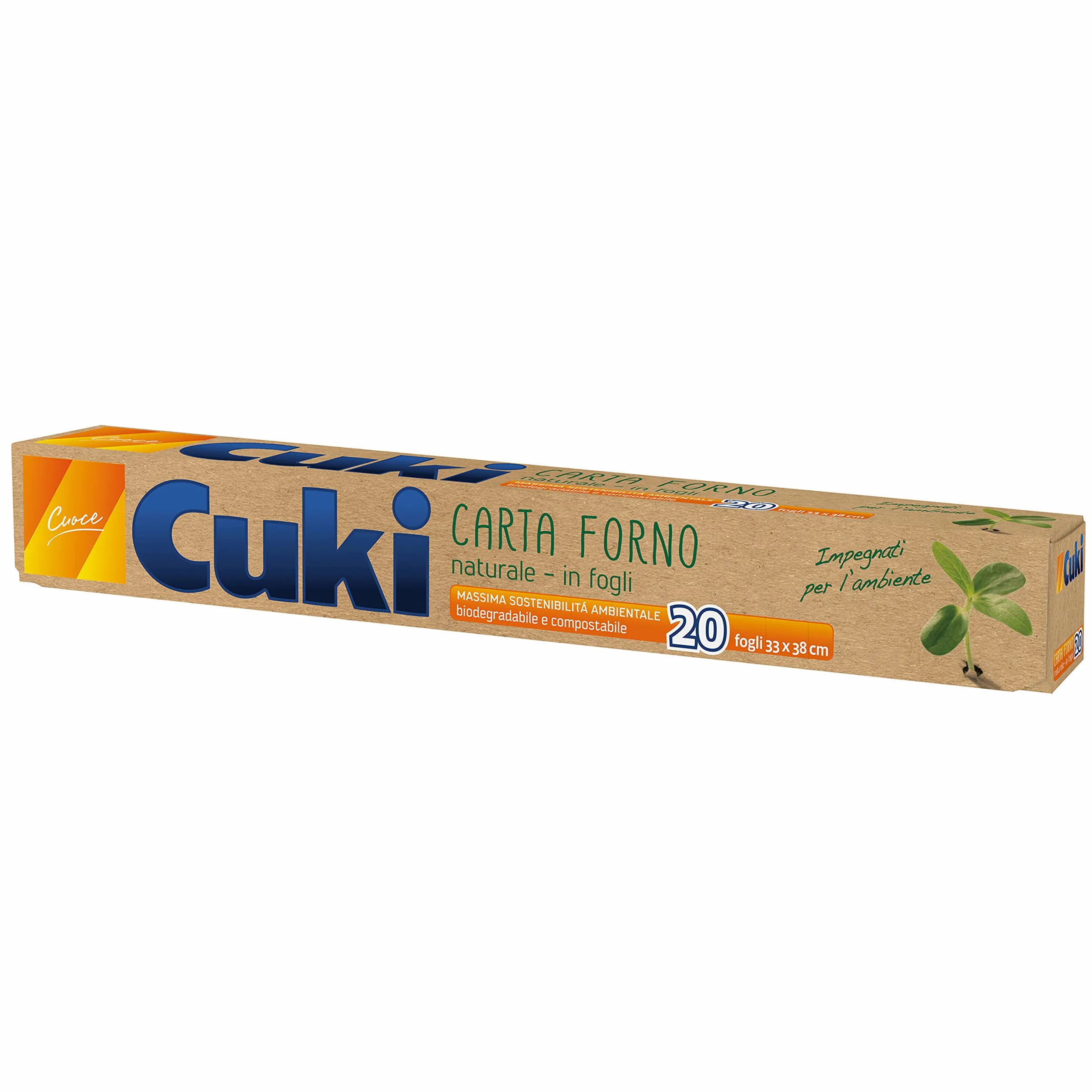 Cuki Carta Forno Naturale 33x38cm 20 Fogli
