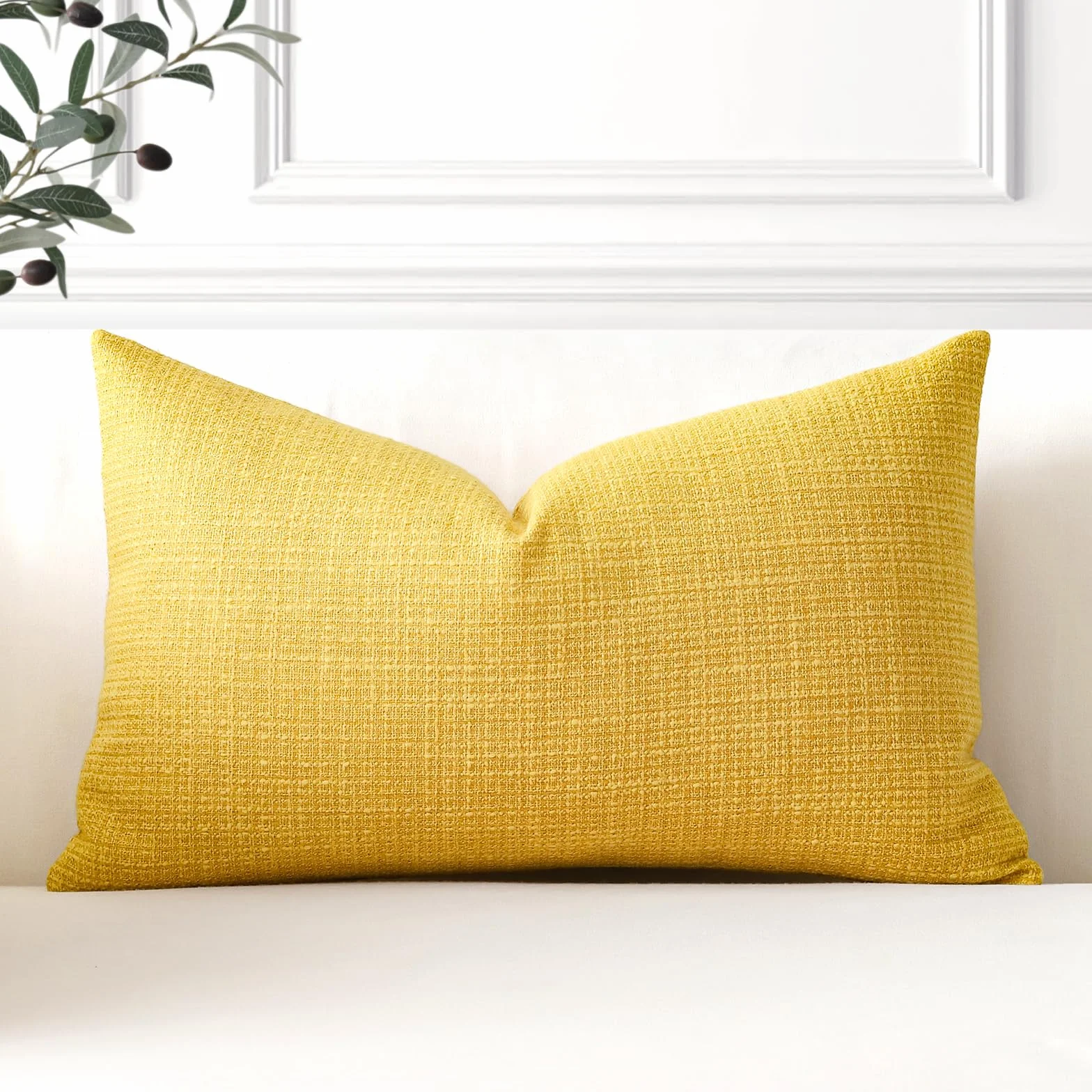 Federe per Cuscini in Finto Lino 40x60cm Giallo Artscope