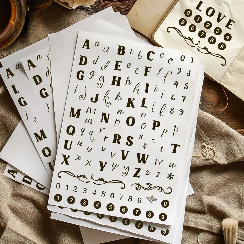 PH PandaHall 26 timbro Trasparente con Lettera Dell'Alfabeto, Timbro In Silicone con Numeri, Lettera Maiuscola e Minuscola, Timbro In Gomma per La Realizzazione di Cartoline, Scrapbooking