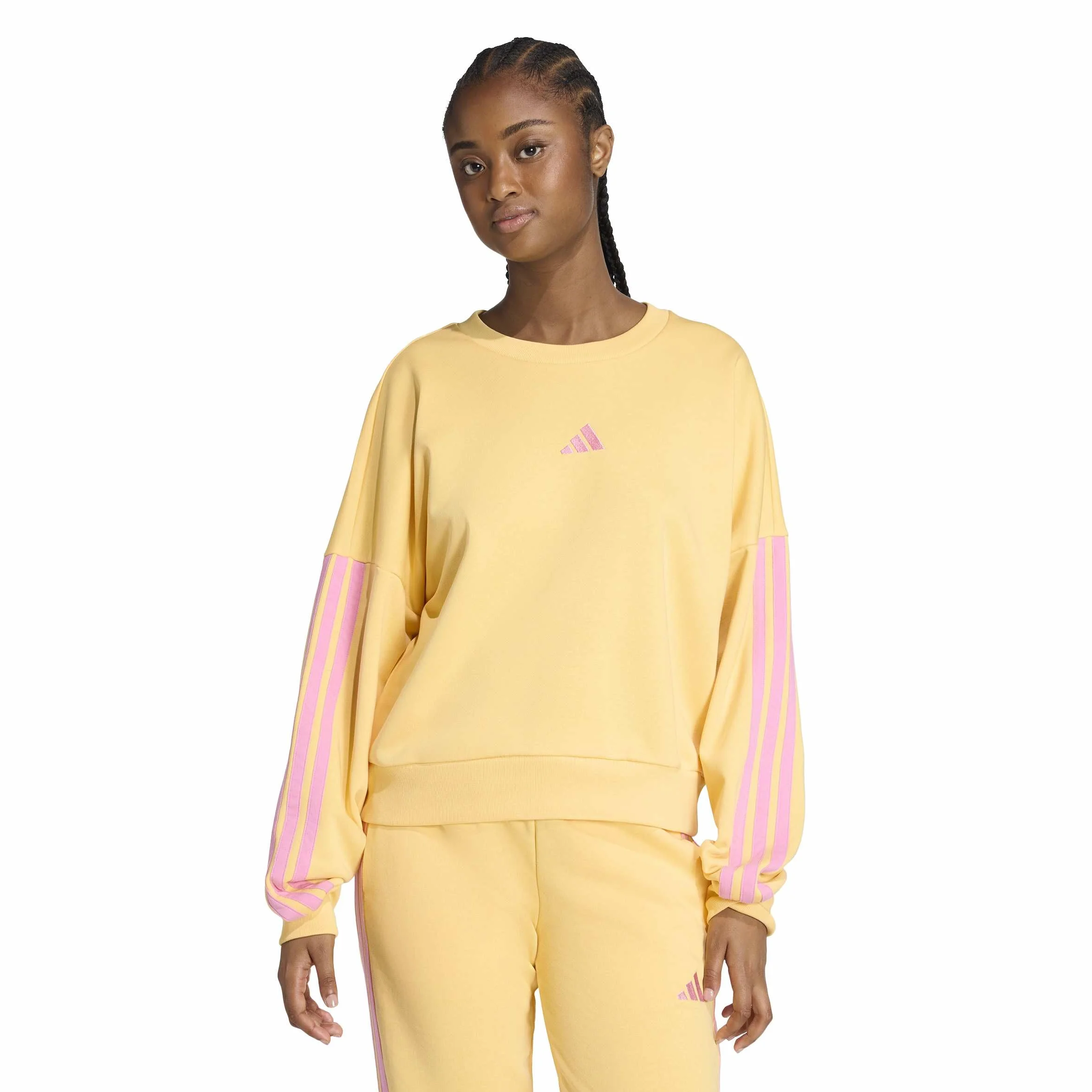 adidas Donna Essentials 3-Stripes French Terry Sweatshirt