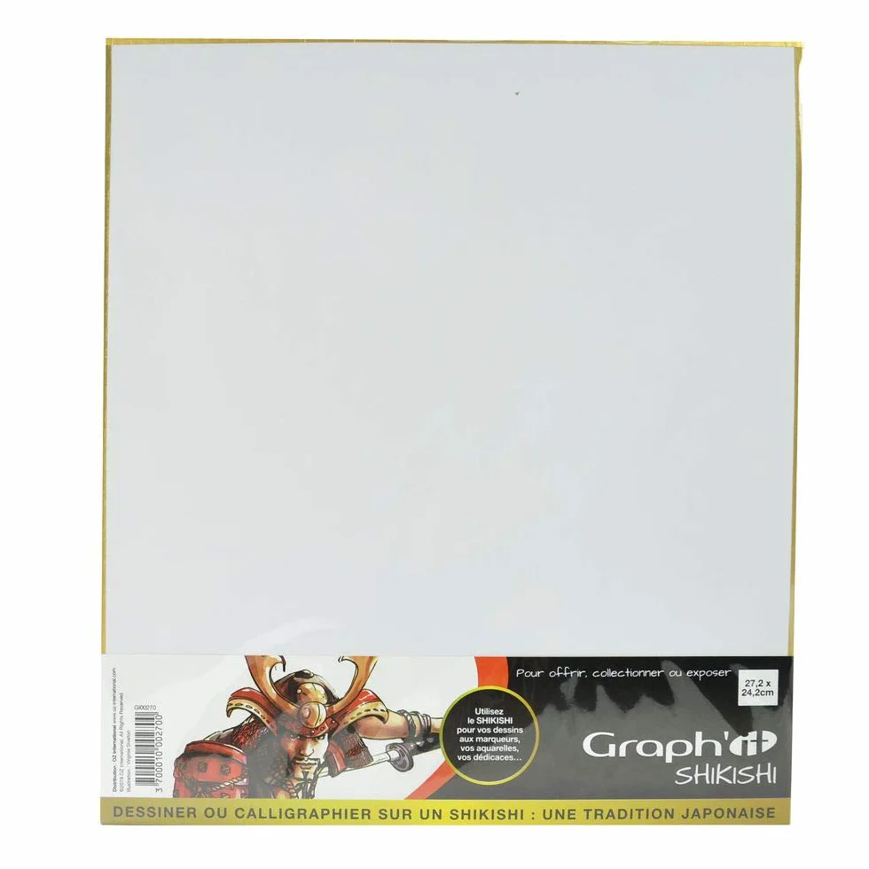 GRAPH'IT Shikishi Board 272x242 mm Cartoncino rigido con bordo dorato Carta per disegnare manga