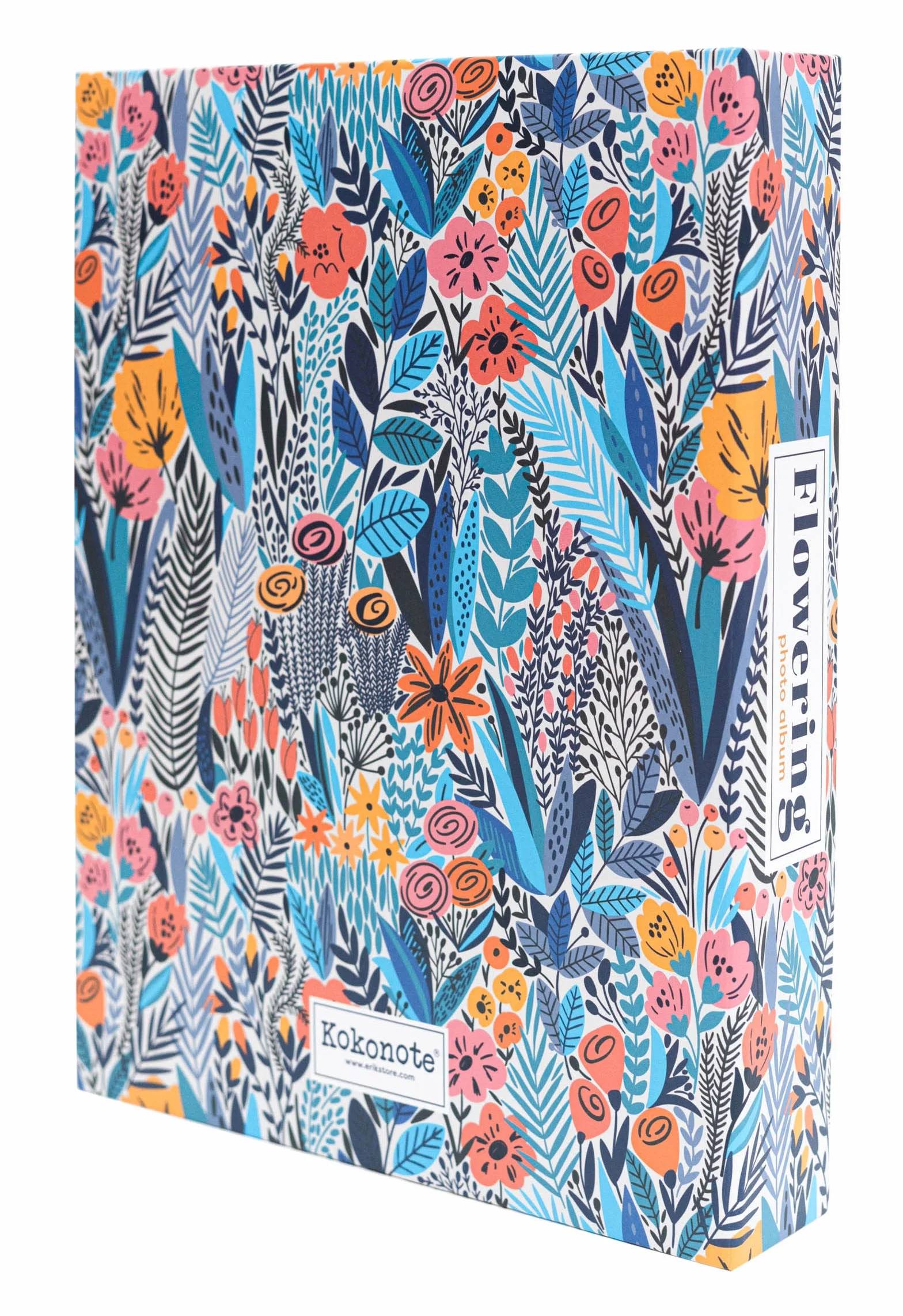 Grupo Erik Album Fotografico a Fiori - Album Foto 13x20 cm con 200 Tasche, 2 per Pagine,Con Copertina Rigida e Compatibile con Foto 10x15, 13x18 o 13x19