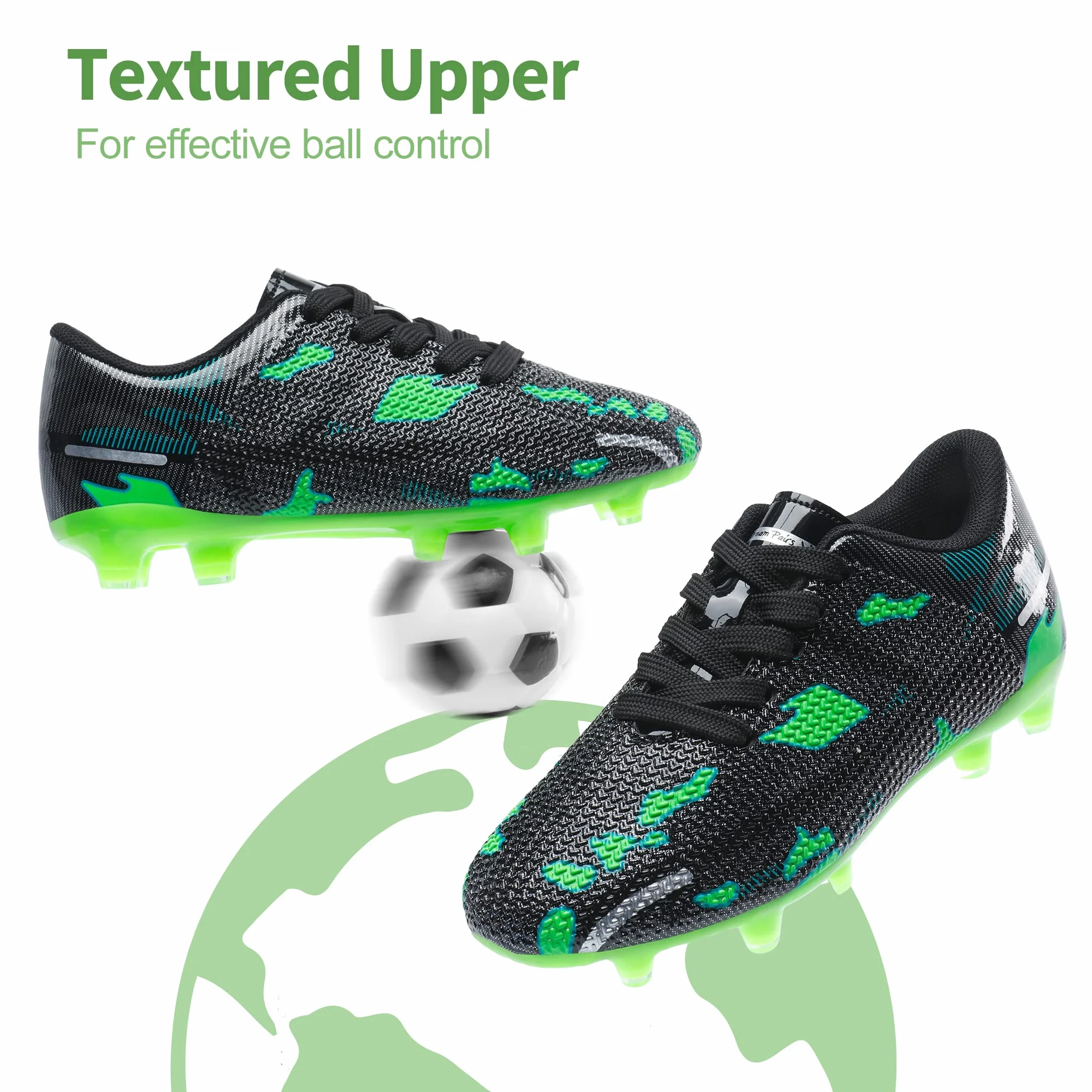DREAM PAIRS Ragazzi e Ragazze Scarpe da Calcio per Bambini Traspiranti Unisex attività all'Aria Aperta