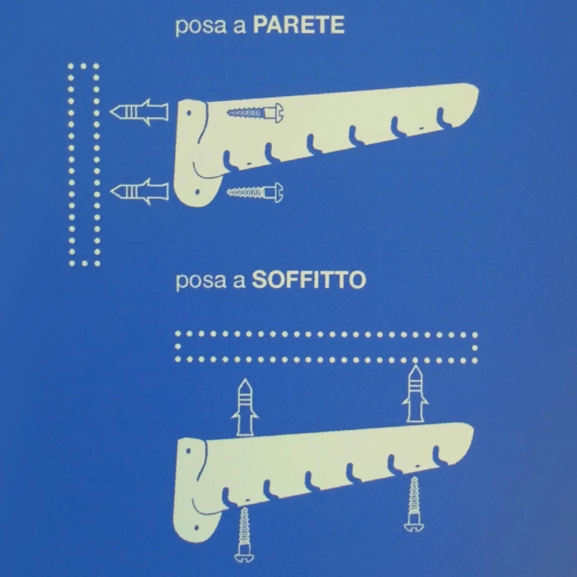 Jumbo CS103/1 Steed100 Stendino a Parete/Soffitto Plastificato, 100 cm