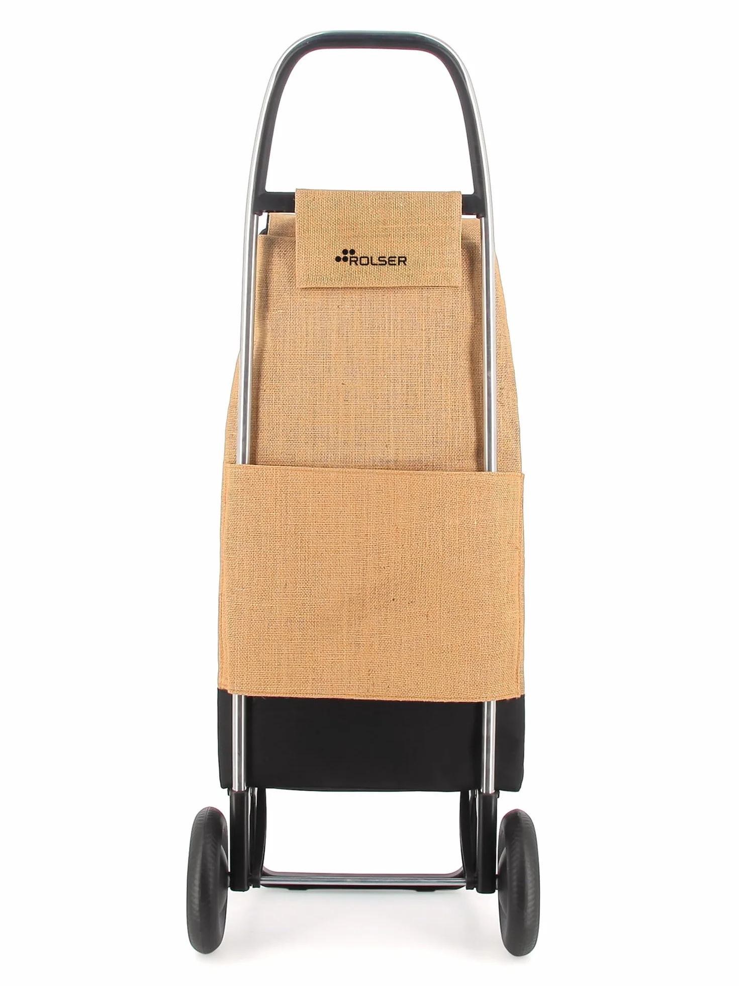 Carrello Portaspesa Rolser I-Max Yute Bi 2 ruote - Natural Nero