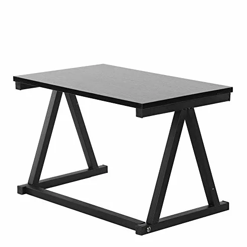 Wakects Mensola per Forno a Microonde, Allungabile Forno a Microonde, in Metallo e Legno, Ripiano della del Forno 2 Livelli Mensola Microonde, 57 * 34 * 36 cm(Nero)