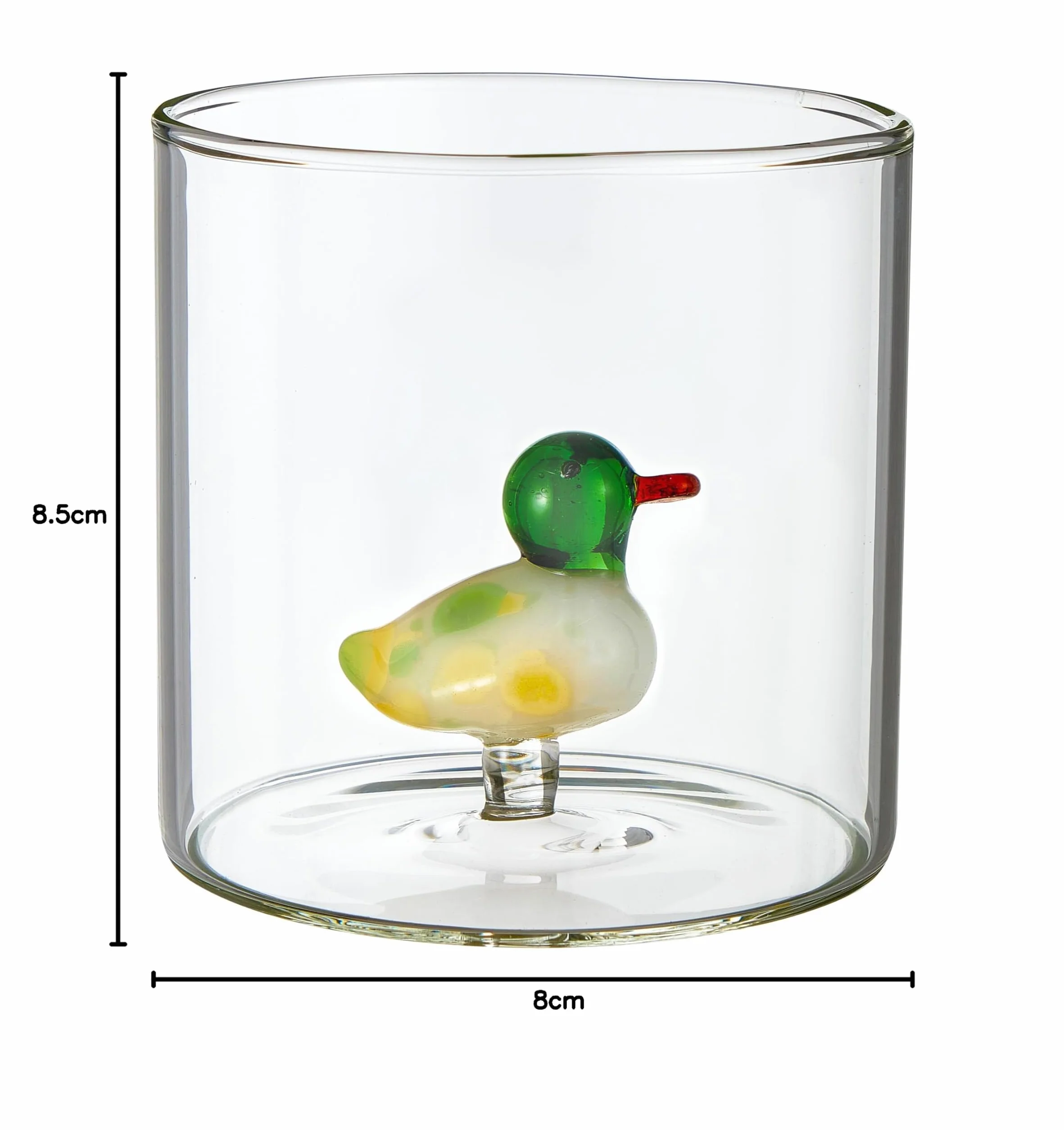 Bicchieri in Vetro Borosilicato 32 CL Set 6 Pezzi Lavabili in Lavastoviglie Animali