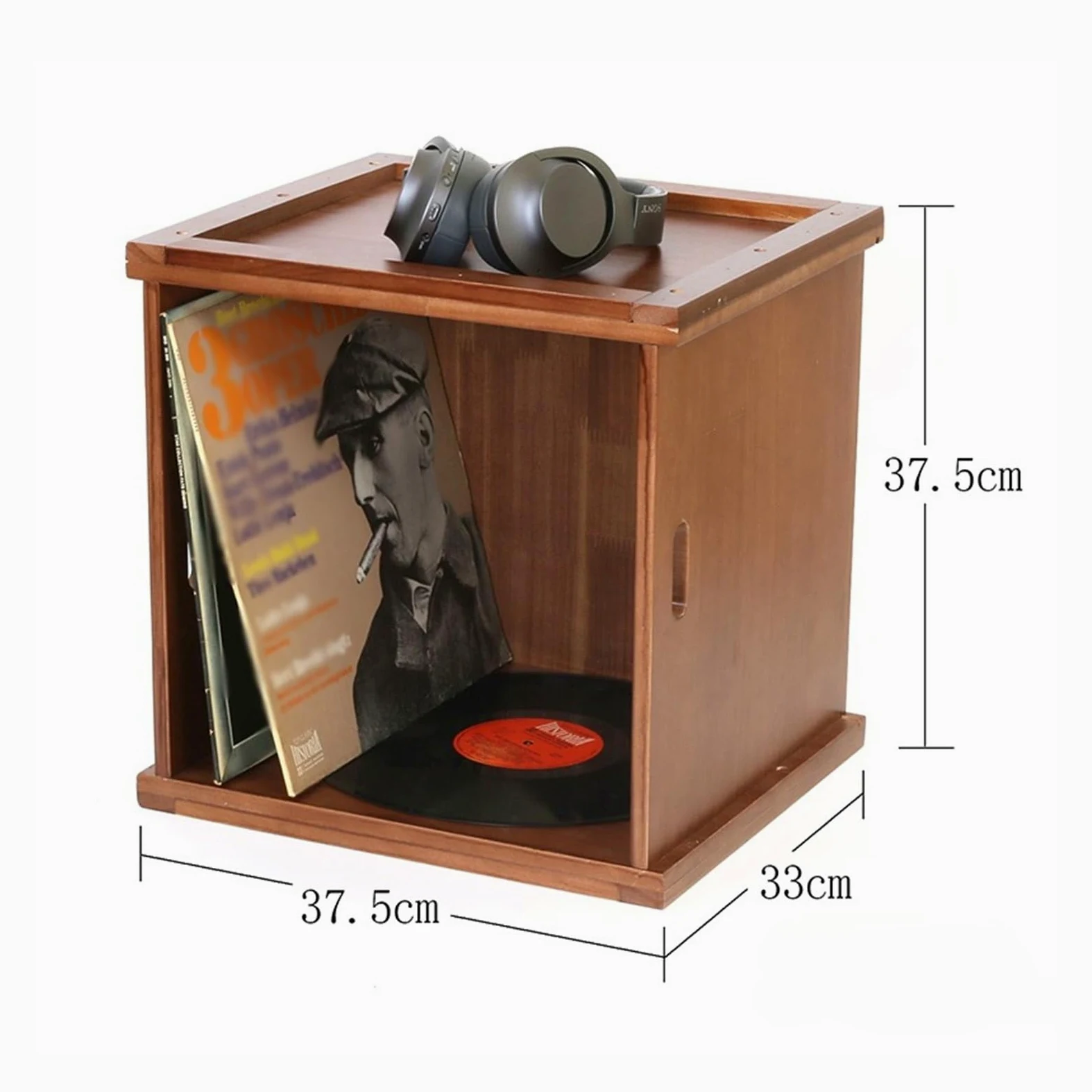 archiviazione dei record Scatola porta LP for dischi in vinile, cassa for in legno centro di intrattenimento