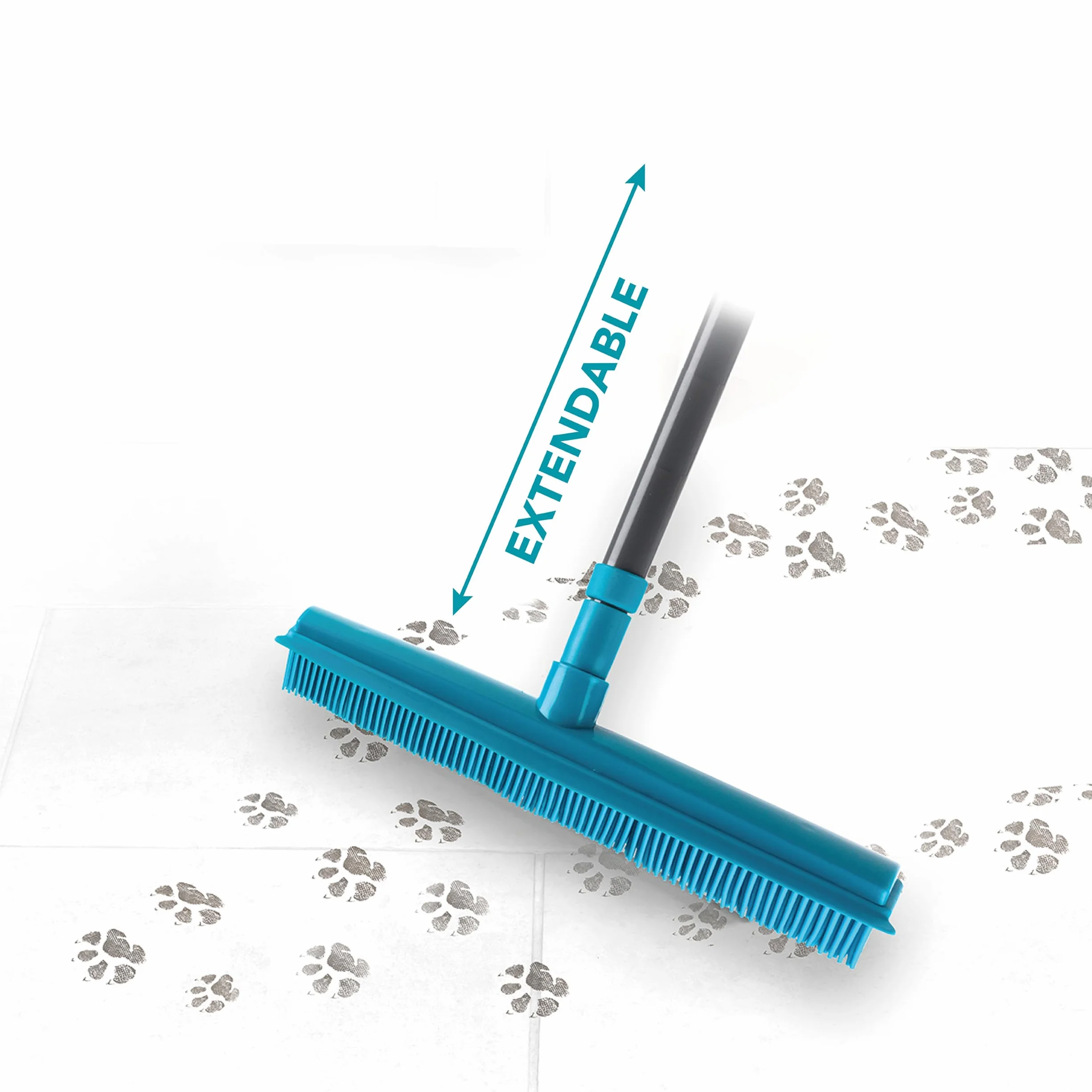 Beldray Pet Plus+ Spazzola 2 in 1 Lift & Trap Testa in gomma antigraffio per peli animali pavimenti duri finestre