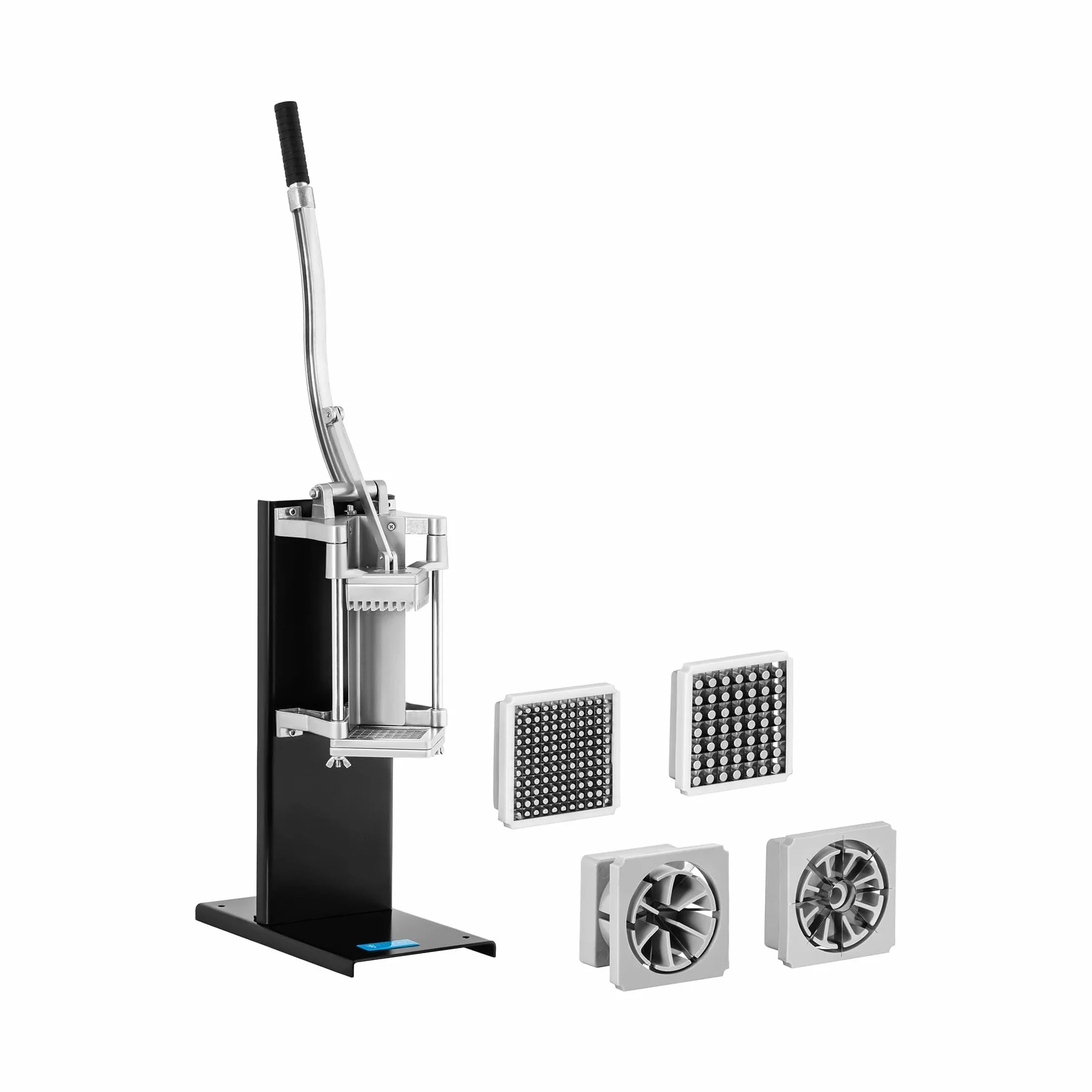 Royal Catering Tagliatutto Manuale (5 Lame) Acciaio Inox, Gomma