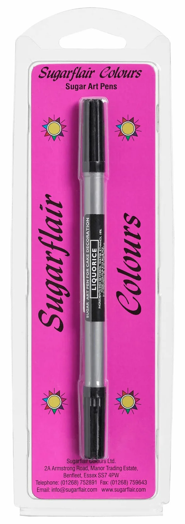 Sugarflair Sugar Art Pen Liquorice - Pennarello Commestibile per Decorazioni di Torte