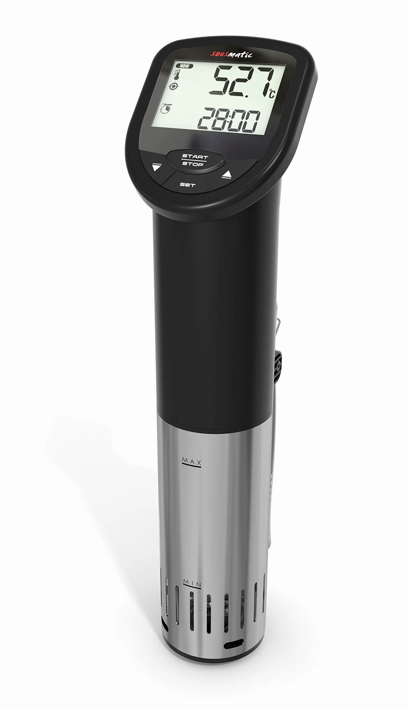 Tfa Dostmann Tfa 14.1550.01 Sousmatic Sous Vide Garer, 1200 W, 25 Litri, 0 Decibel, Stainless Steel, Nero, Taglia Unica
