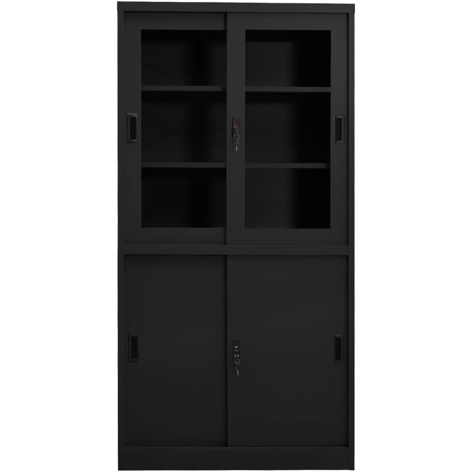 Armadio Ufficio Anta Scorrevole Antracite 90x40x180 cm Acciaio,Armadio Ufficio,Armadi Archivio,Armadio per Ufficio,Mobile Ufficio-335965
