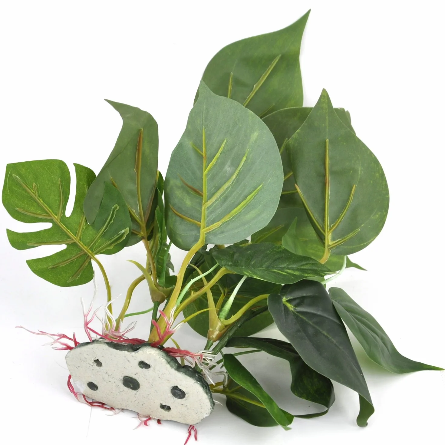 Digiflex Pianta Artificiale da Acquario 20 cm Foglie Verdi Ornamentali